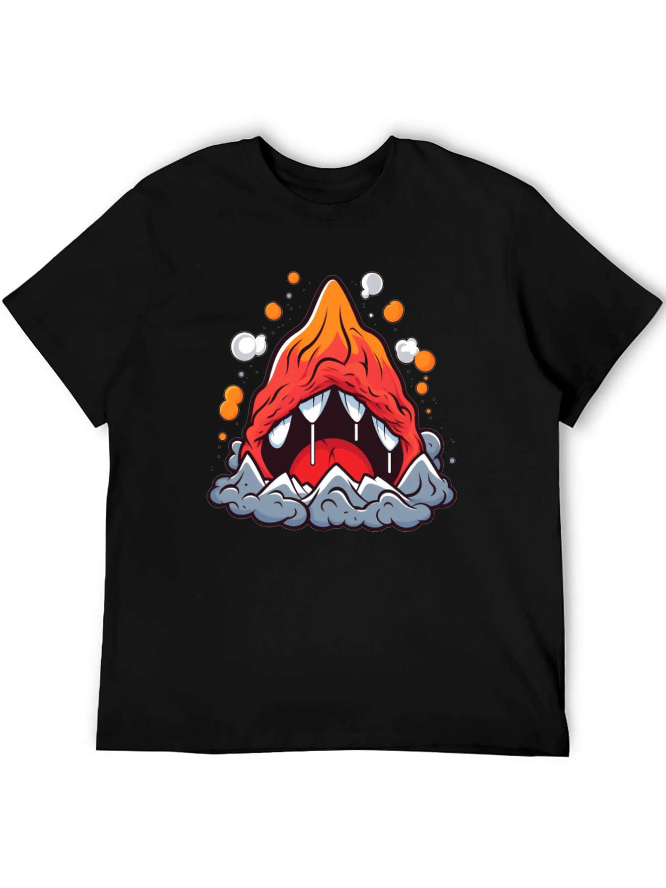 Black Monster Mountain Graphic Tee view 5