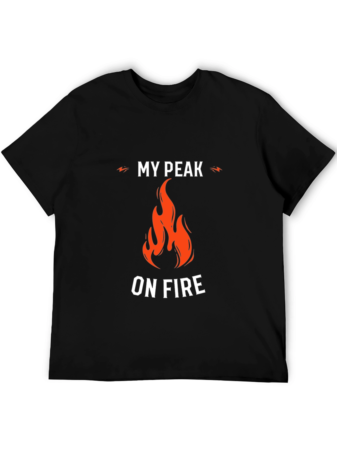 Black My Peak On Fire Graphic Tee view 5