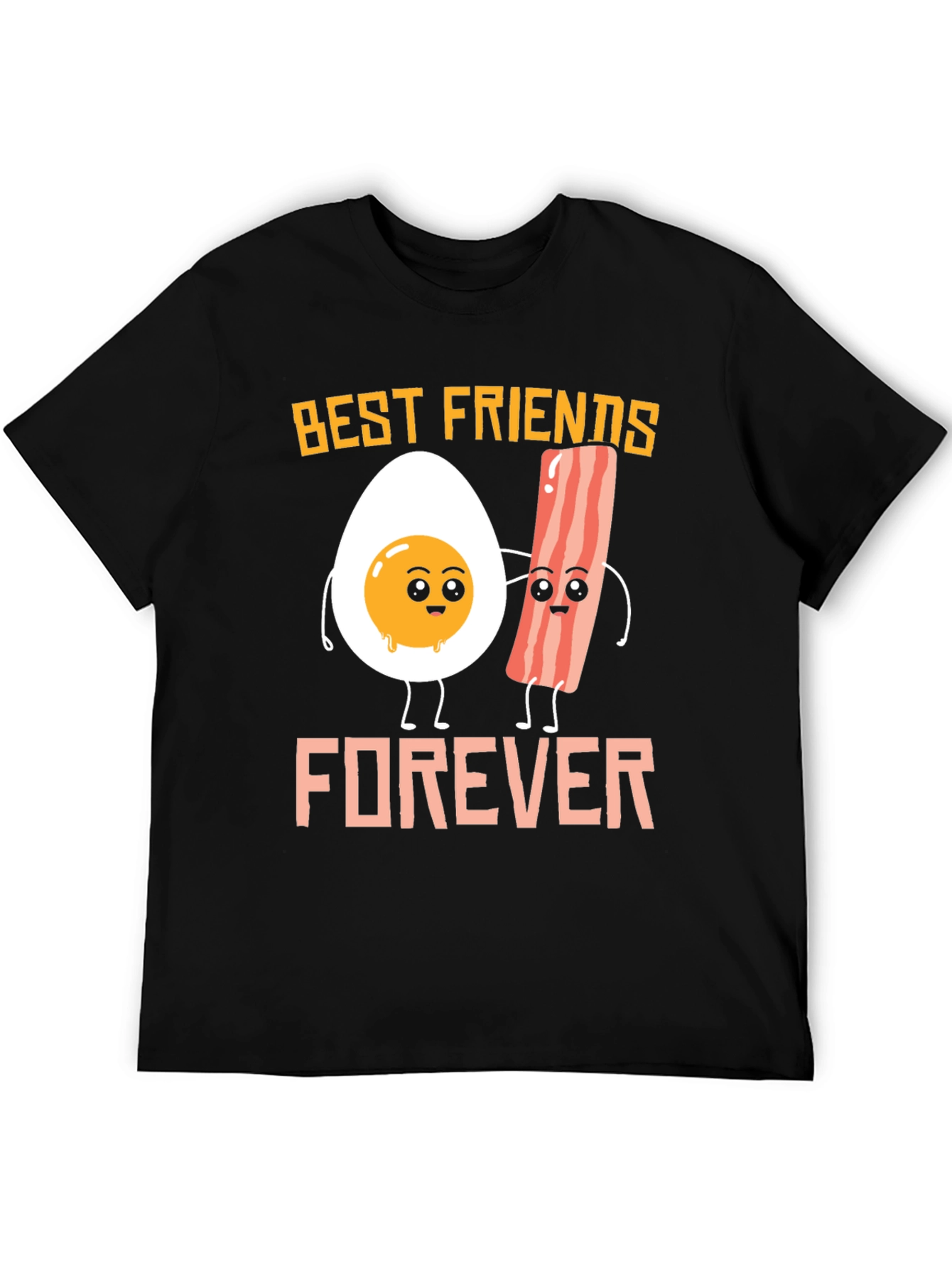 Black Best Friends Forever: Egg & Bacon Graphic Tee view 5