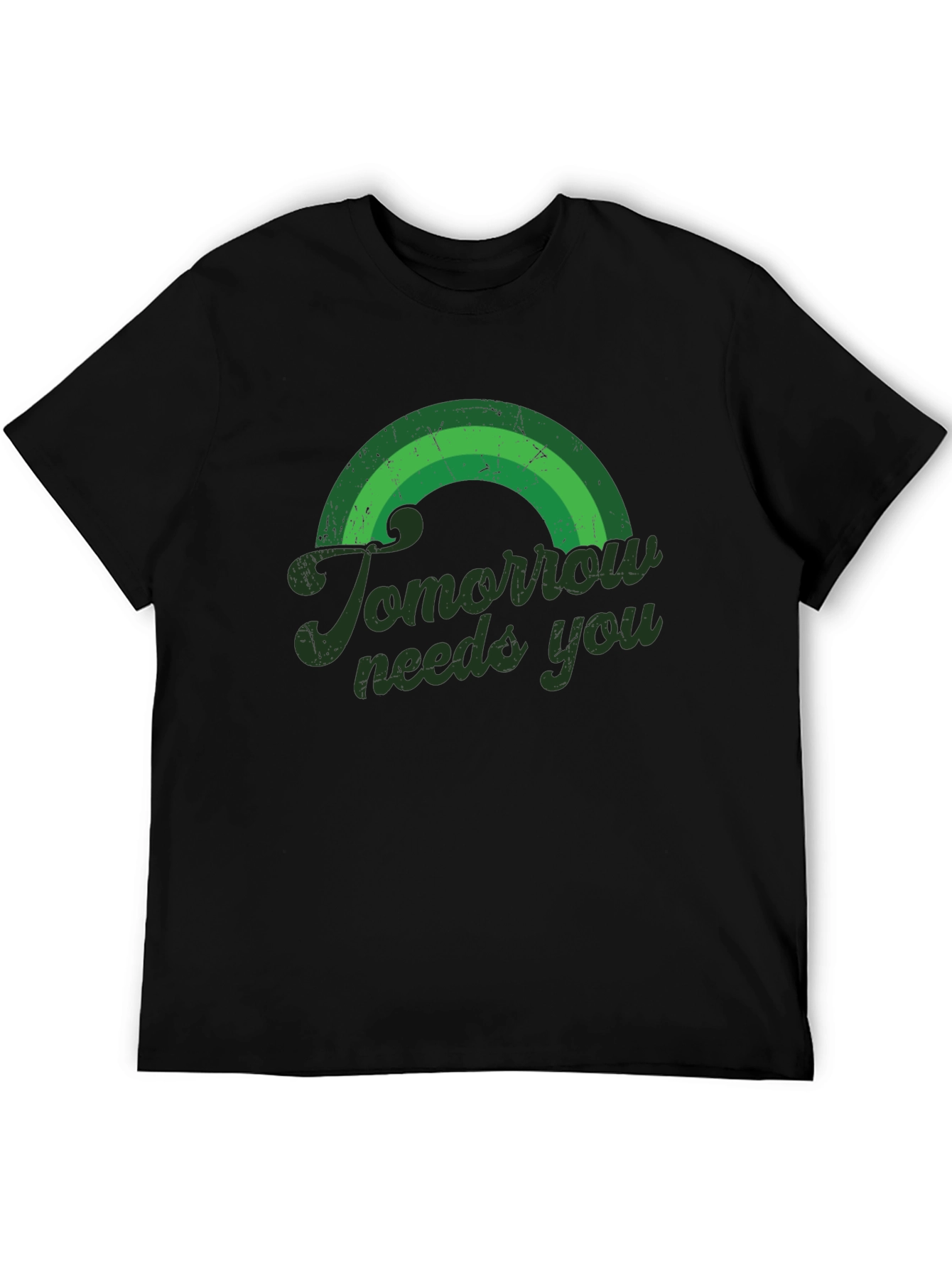 Black Tomorrow Needs You Graphic Tee view 5