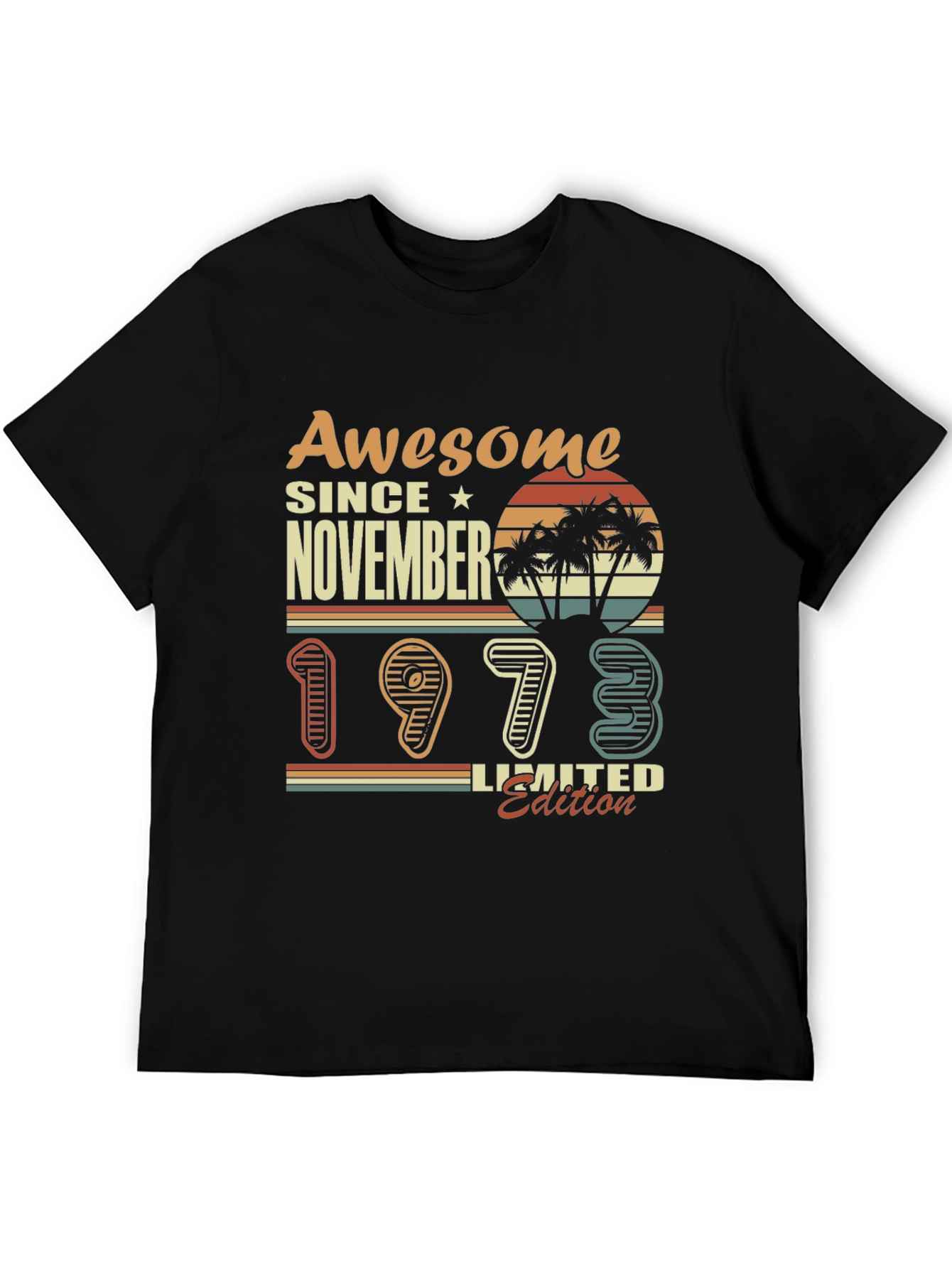 Black Awesome Since November 1973 Limited Edition T-Shirt view 5
