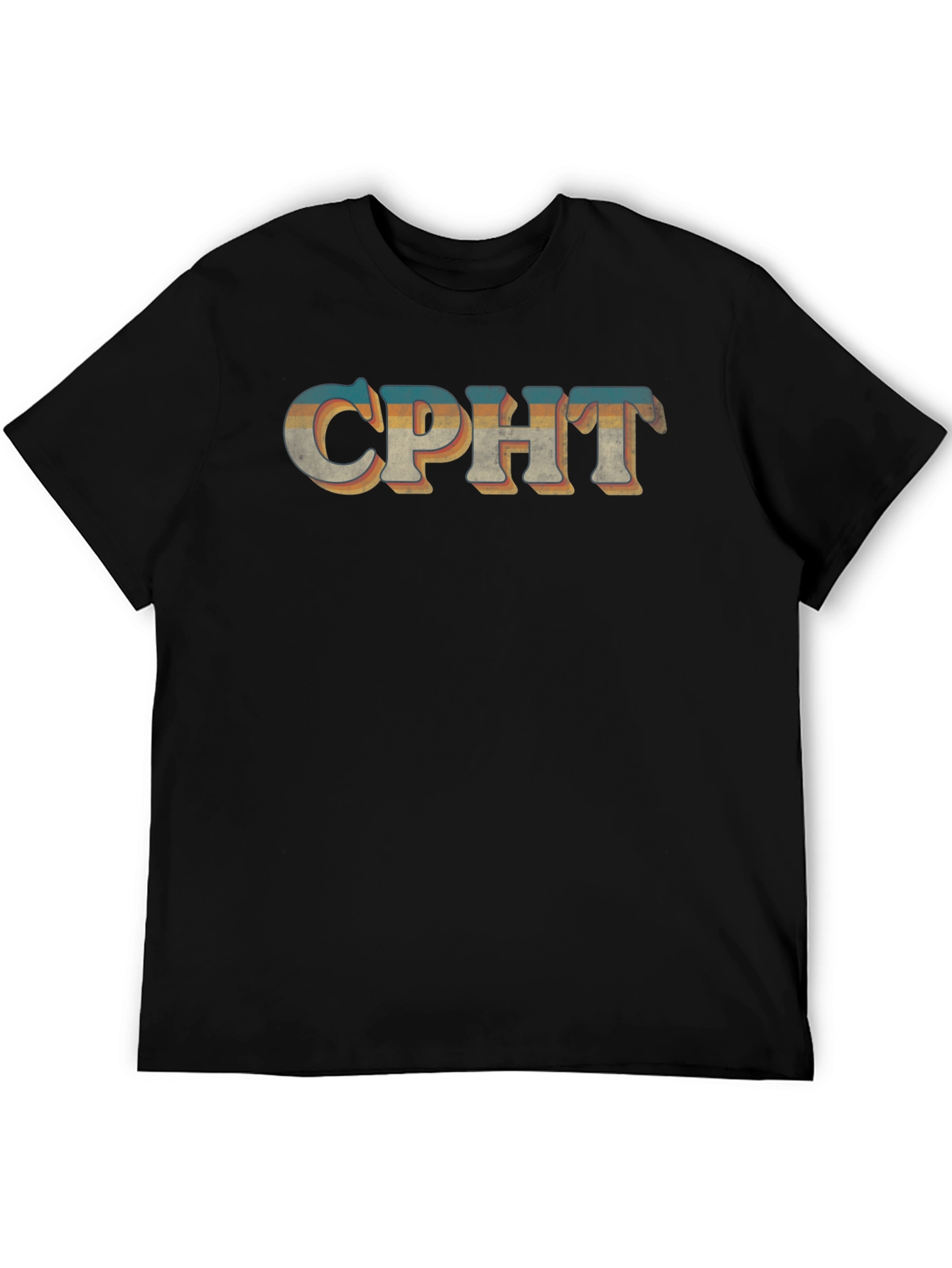 Black CPHT Retro Graphic Tee - Vintage Inspired Design view 5