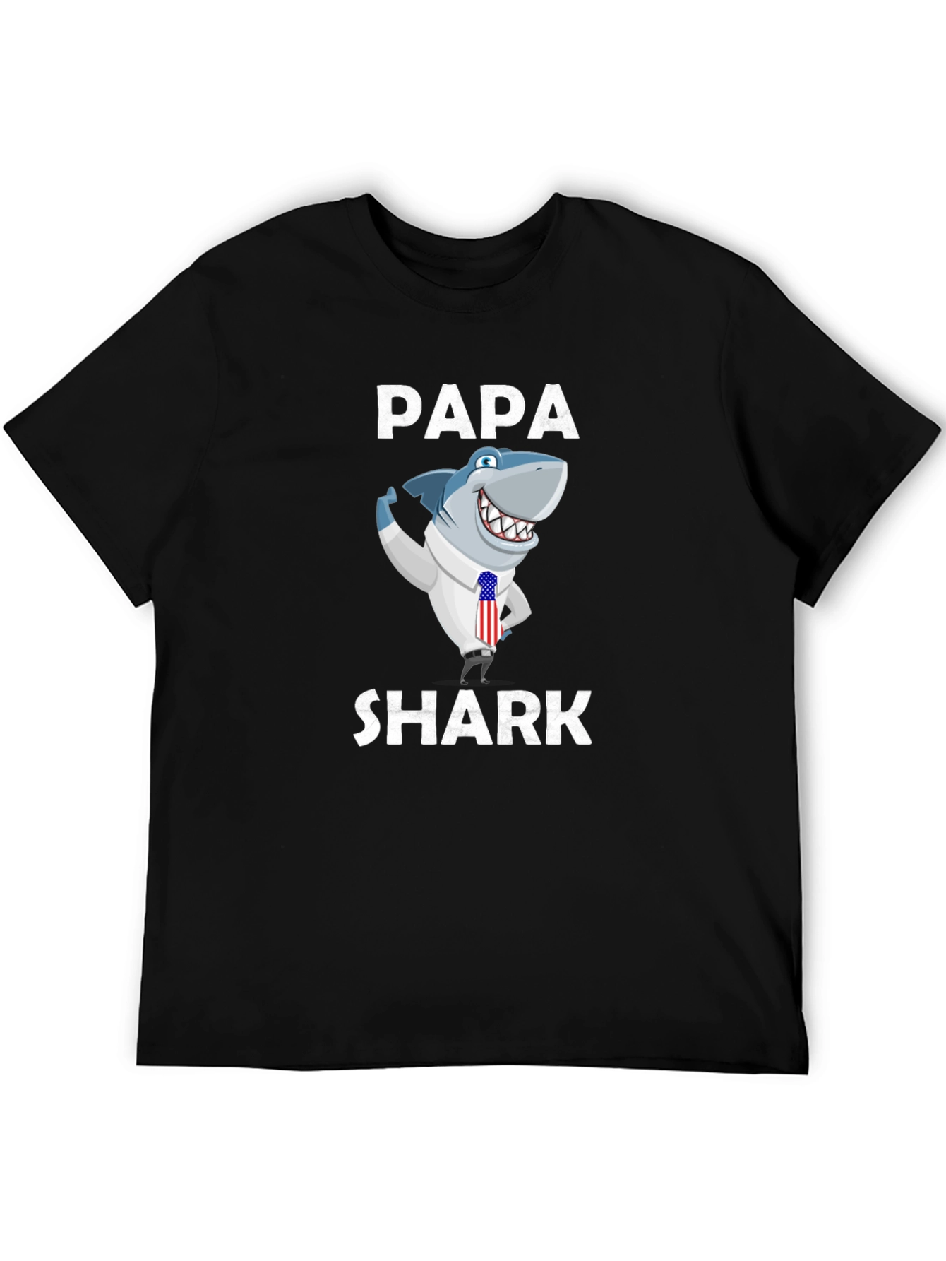 Papa Shark Graphic Tee - Novelty Shirt - 5