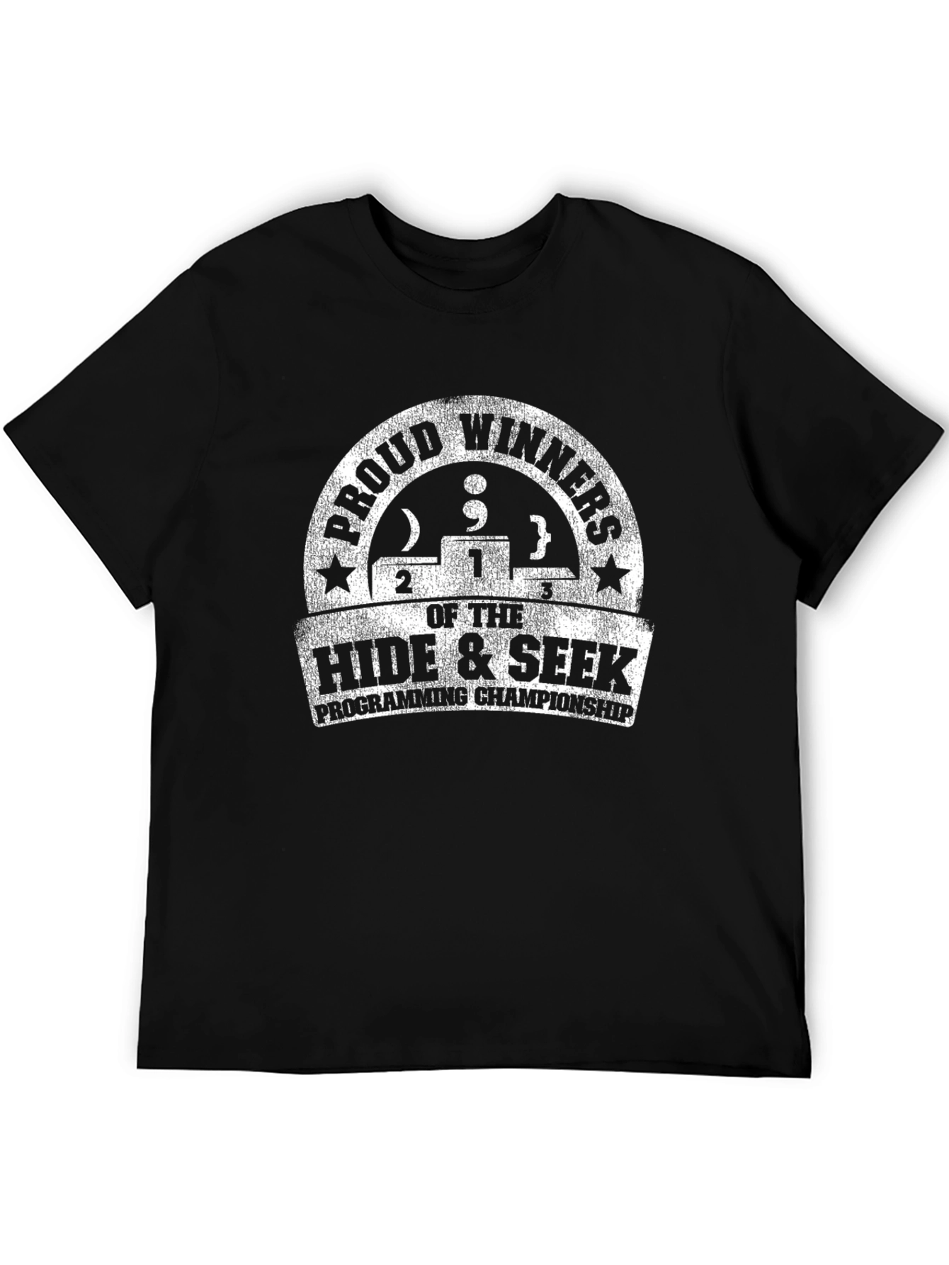 Black Programming Hide & Seek Champion T-Shirt view 5