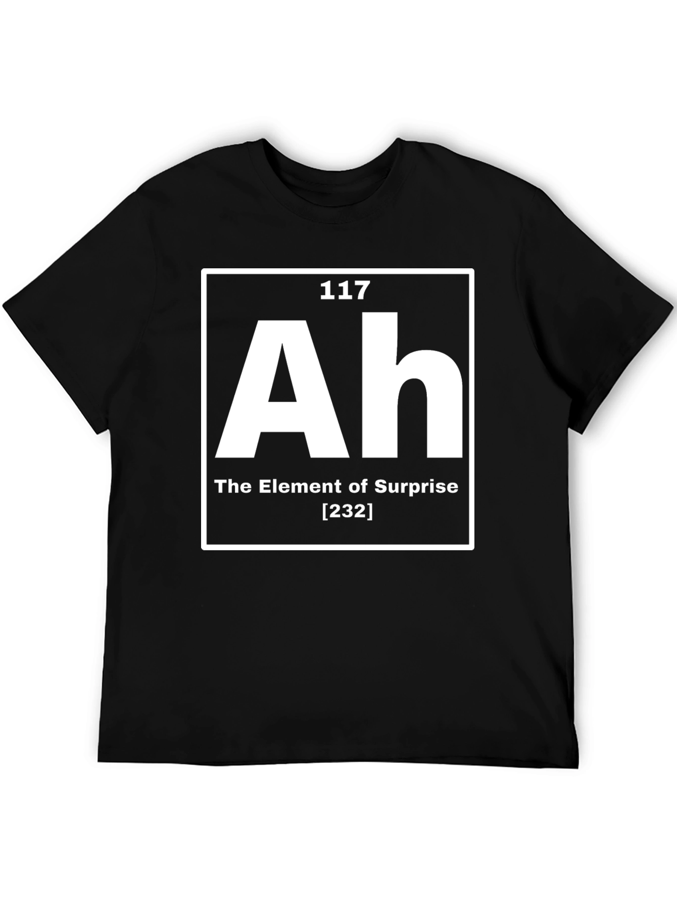 Black Element of Surprise T-Shirt - Funny Science Tee view 5