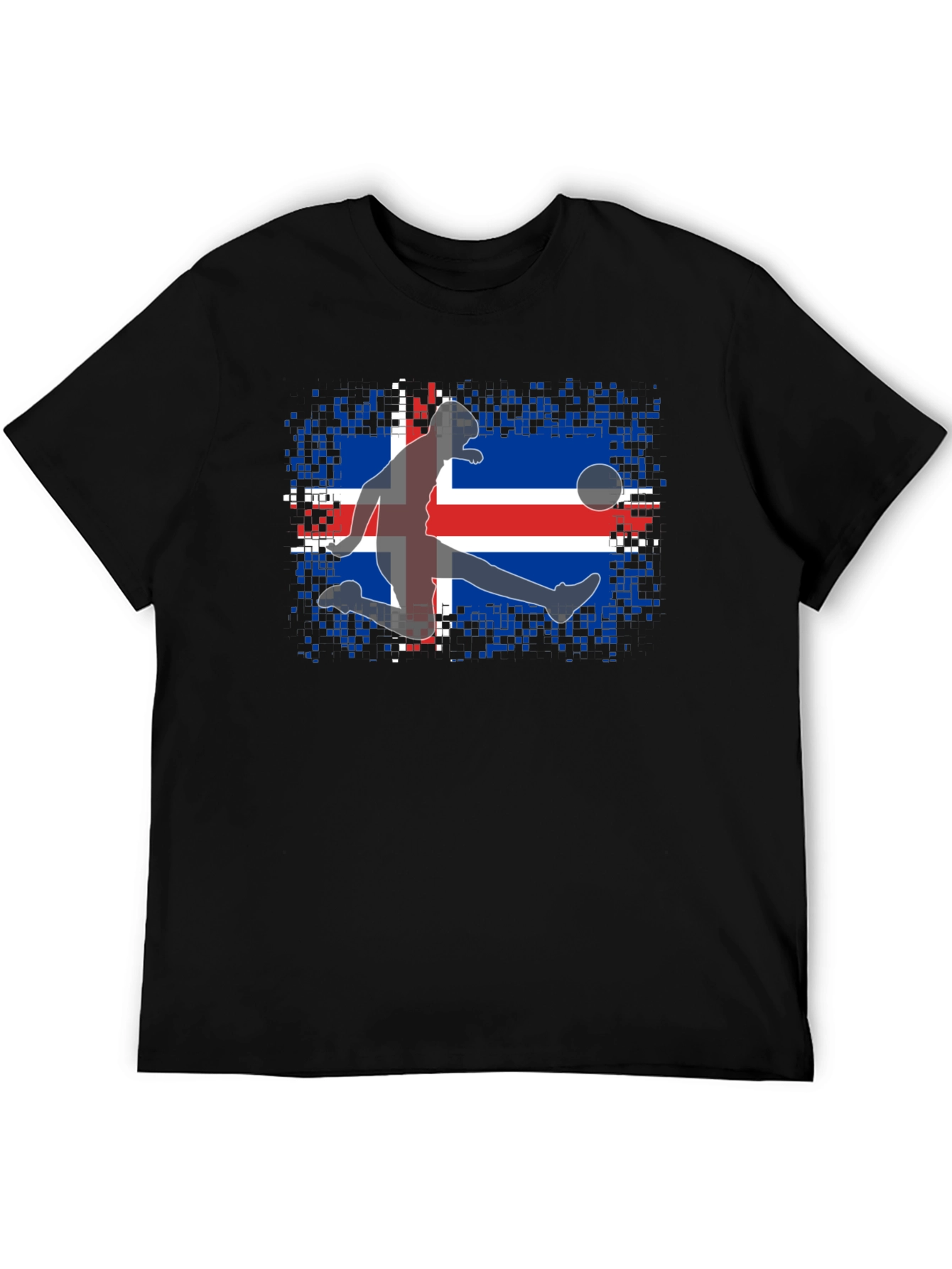 Iceland Soccer Flag Graphic T-Shirt - 5
