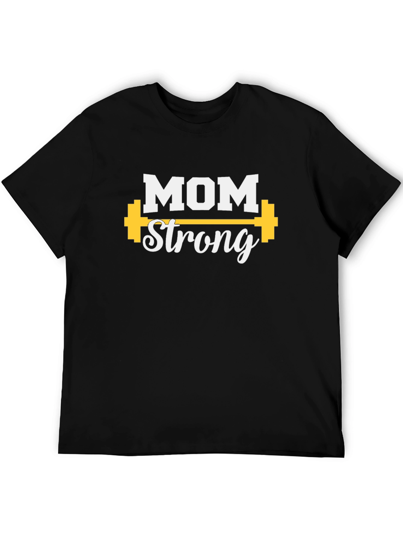Mom Strong Graphic Tee - Black Cotton Blend - 5