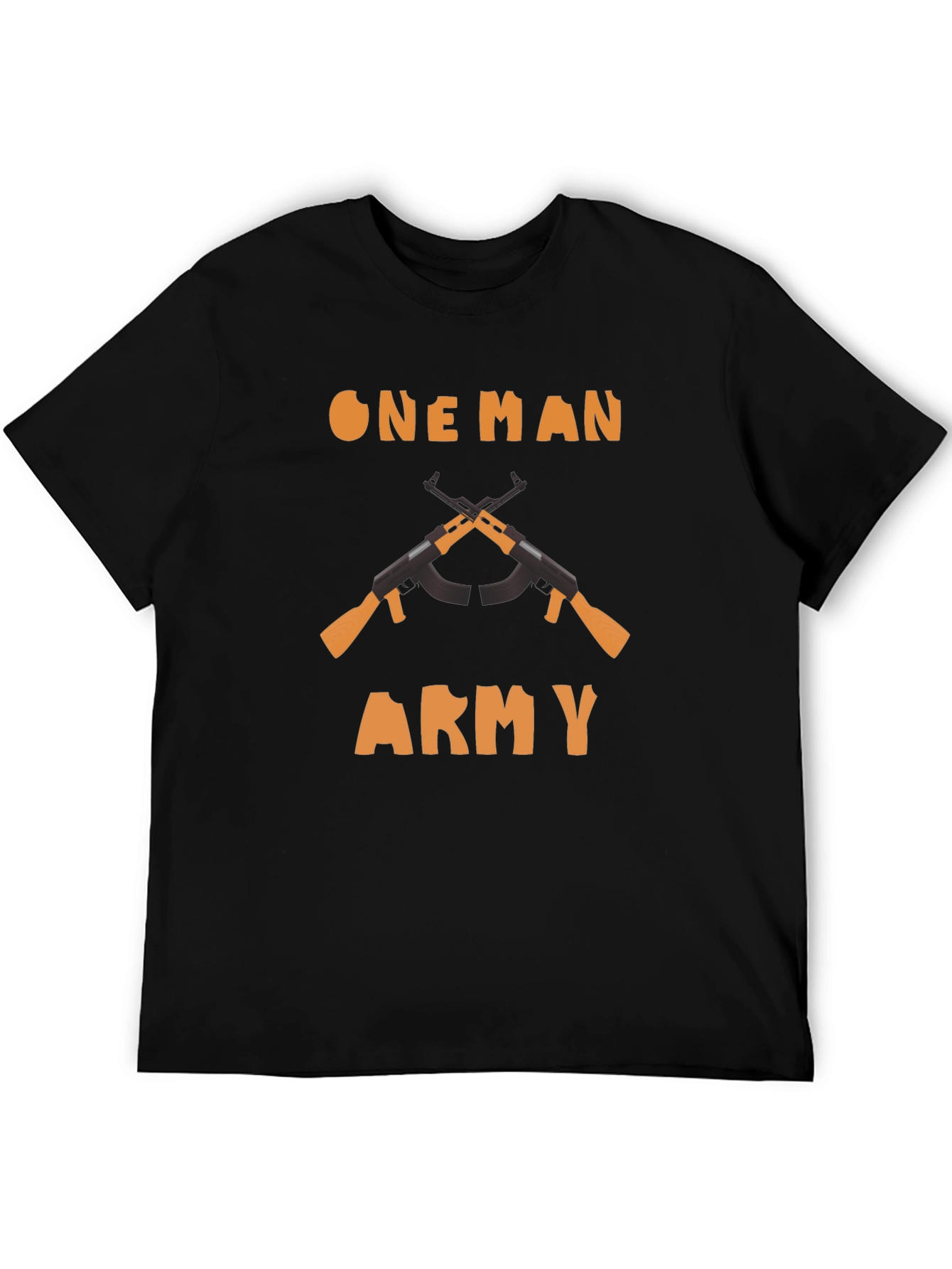 Black One Man Army Graphic Tee view 5