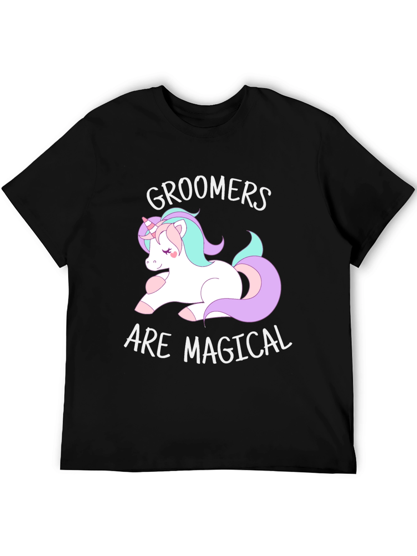 Groomers are Magical T-Shirt, Cute Unicorn Graphic Tee - 5