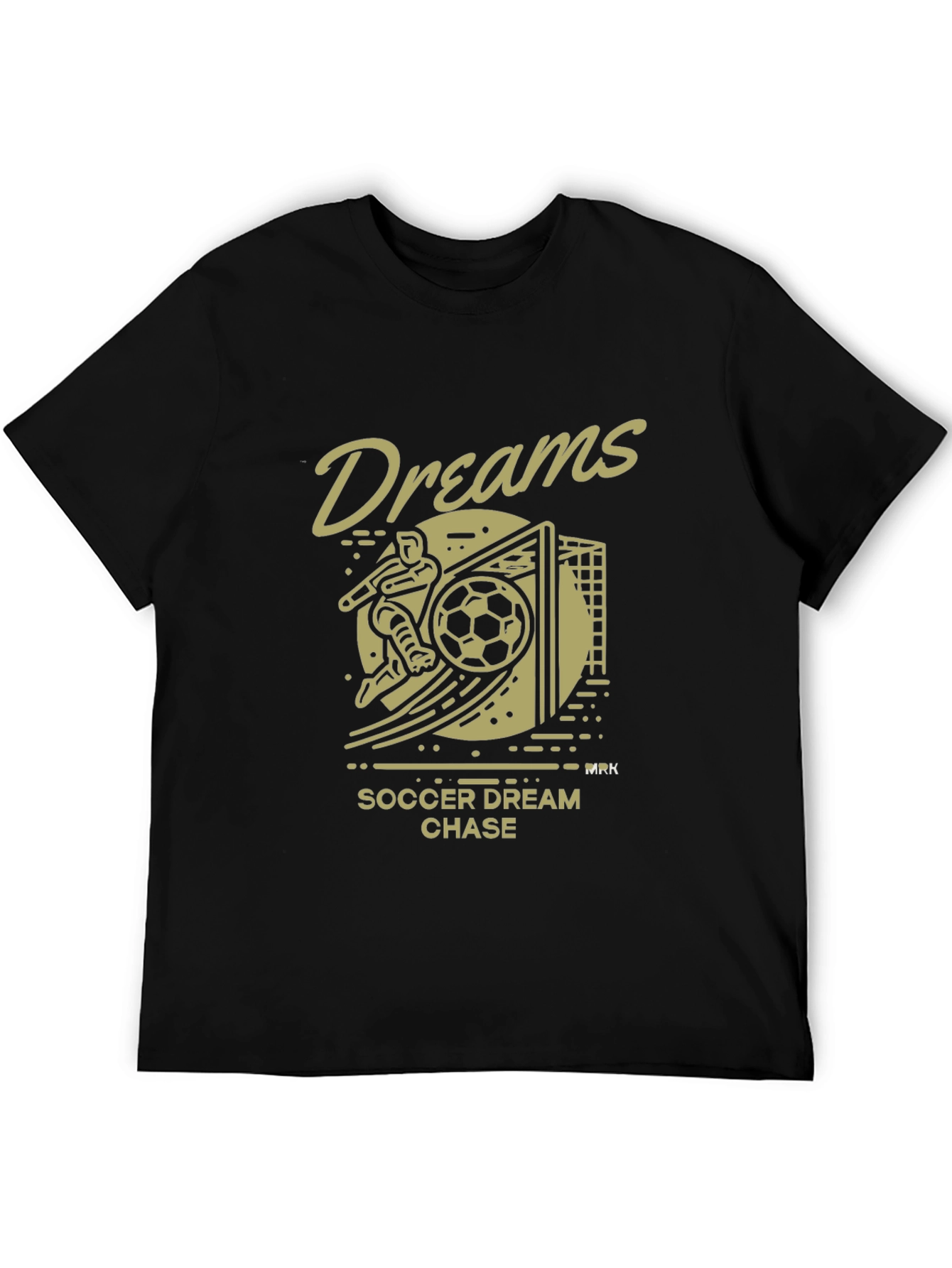 Black Soccer Dreams T-Shirt | Chase Your Dream view 5