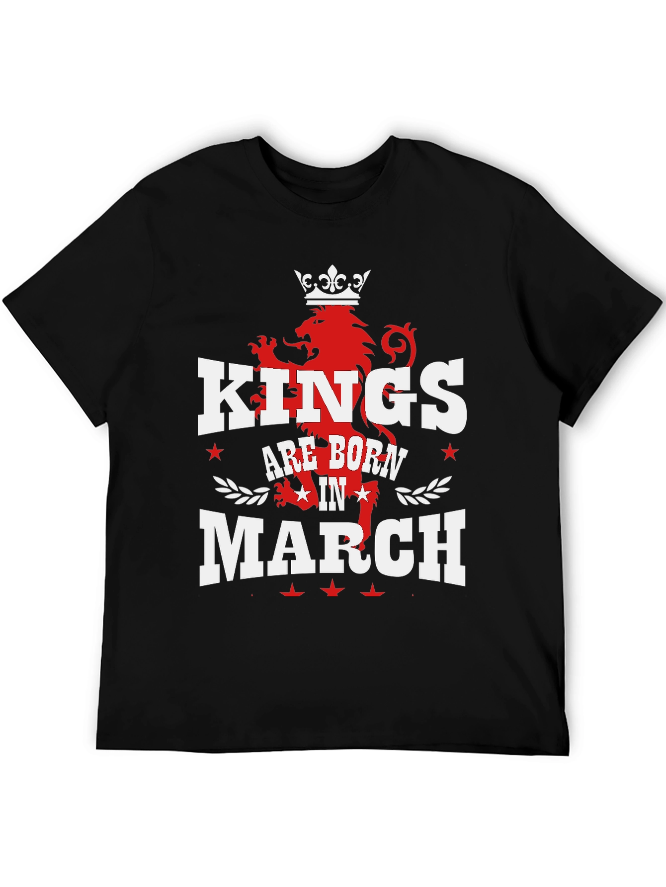 Black Kings Are Born In March Graphic T-Shirt view 5