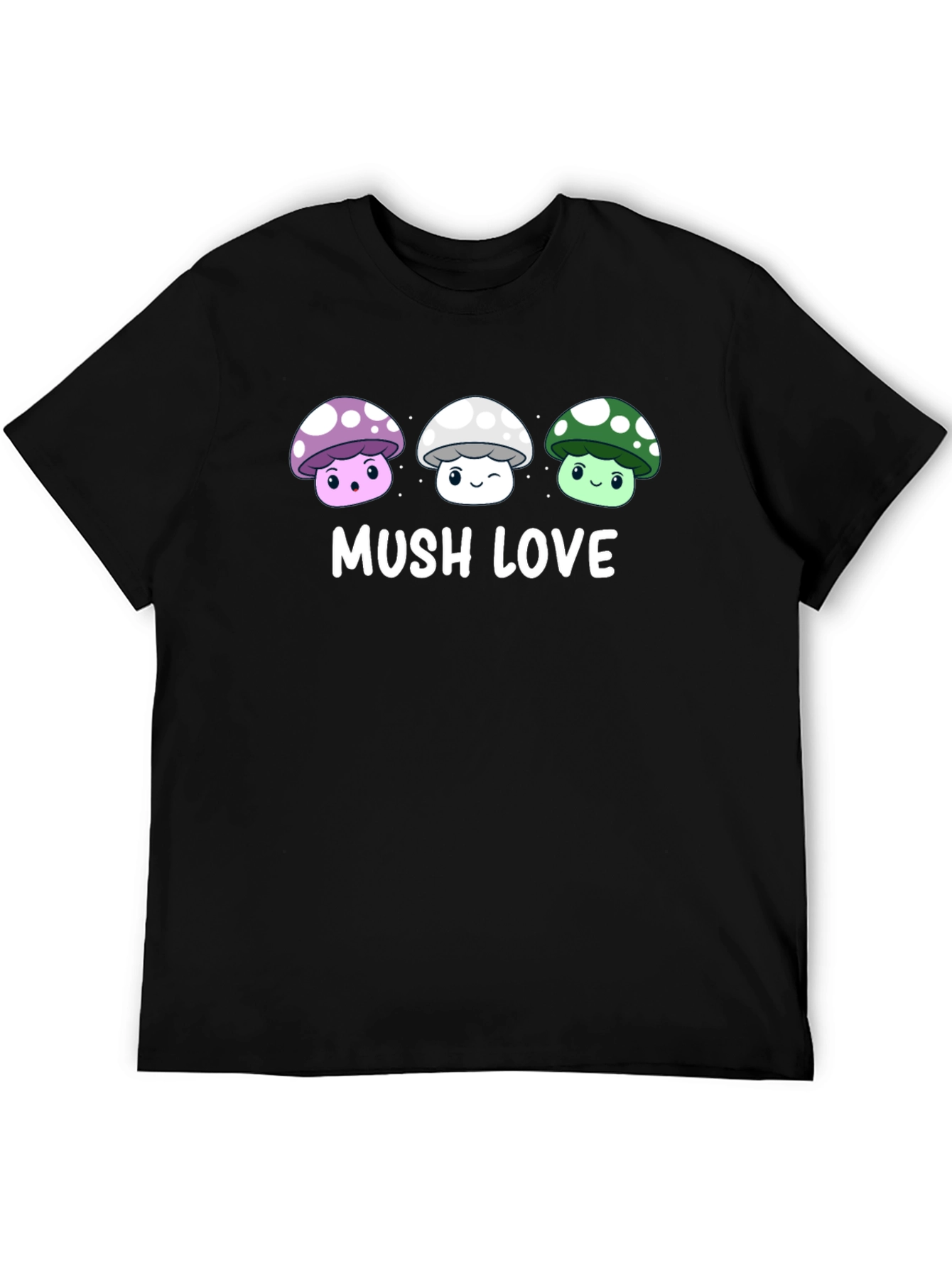 Black Mushroom Lover Graphic Tee view 5