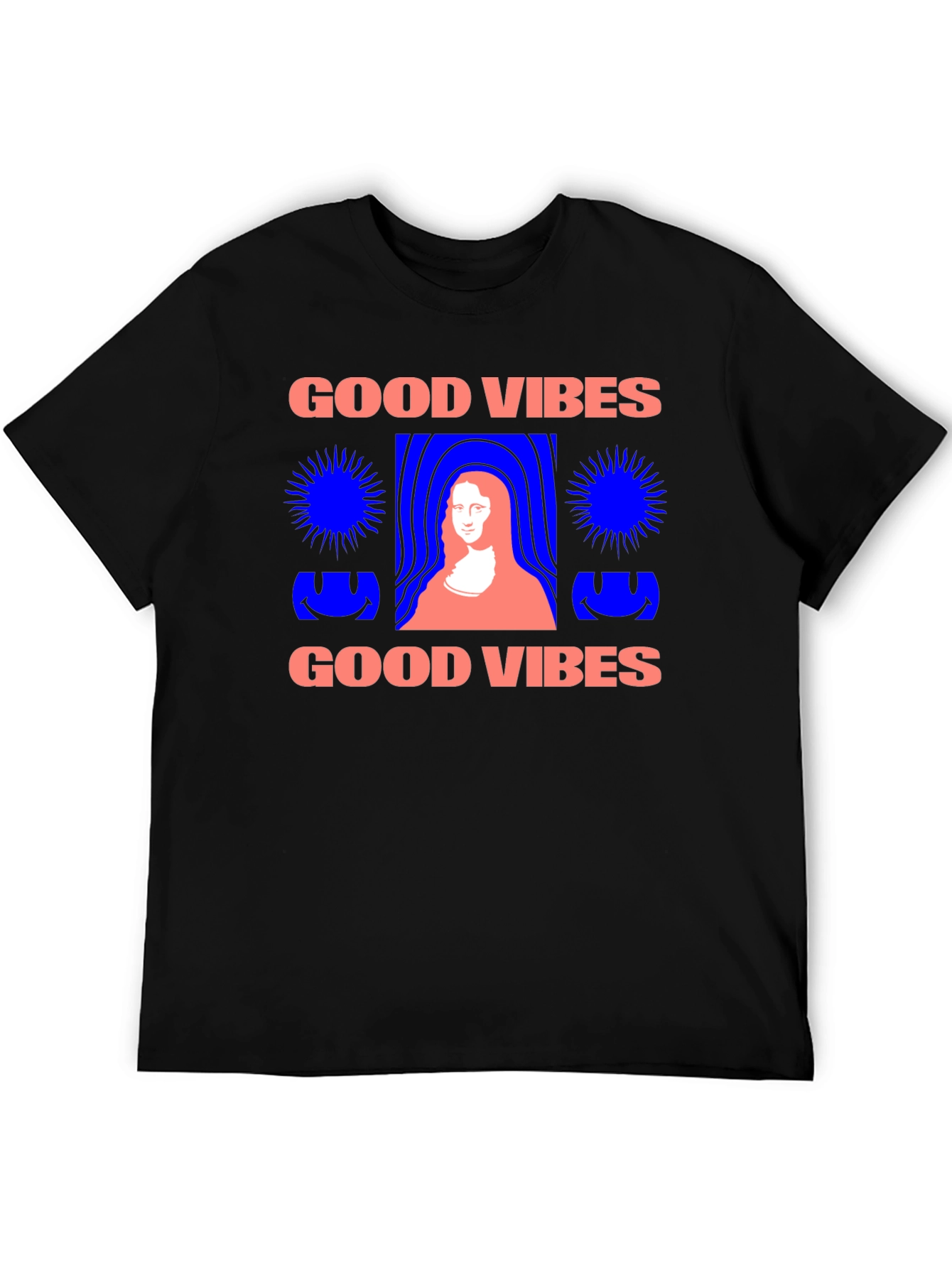 Black Good Vibes Graphic T-Shirt  view 5