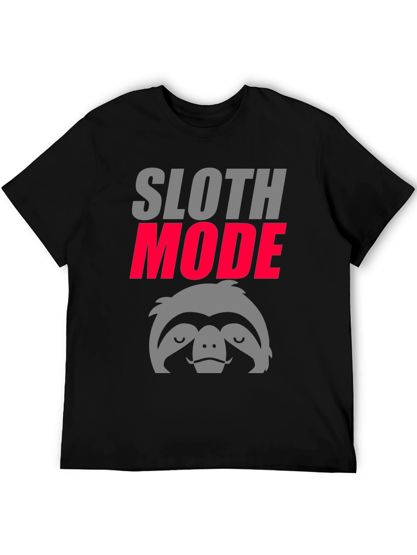 Black Sloth Mode Graphic Tee - Lazy Day Comfort view 5