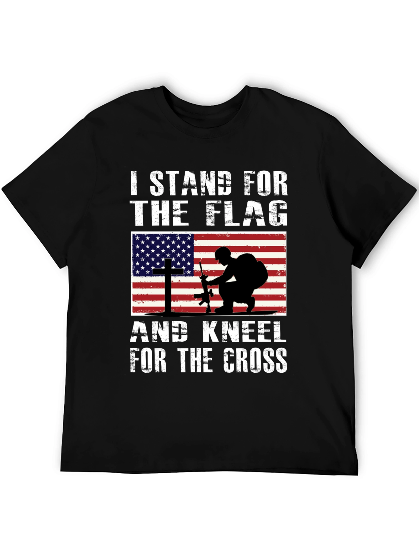 Black I Stand For The Flag T-Shirt view 5