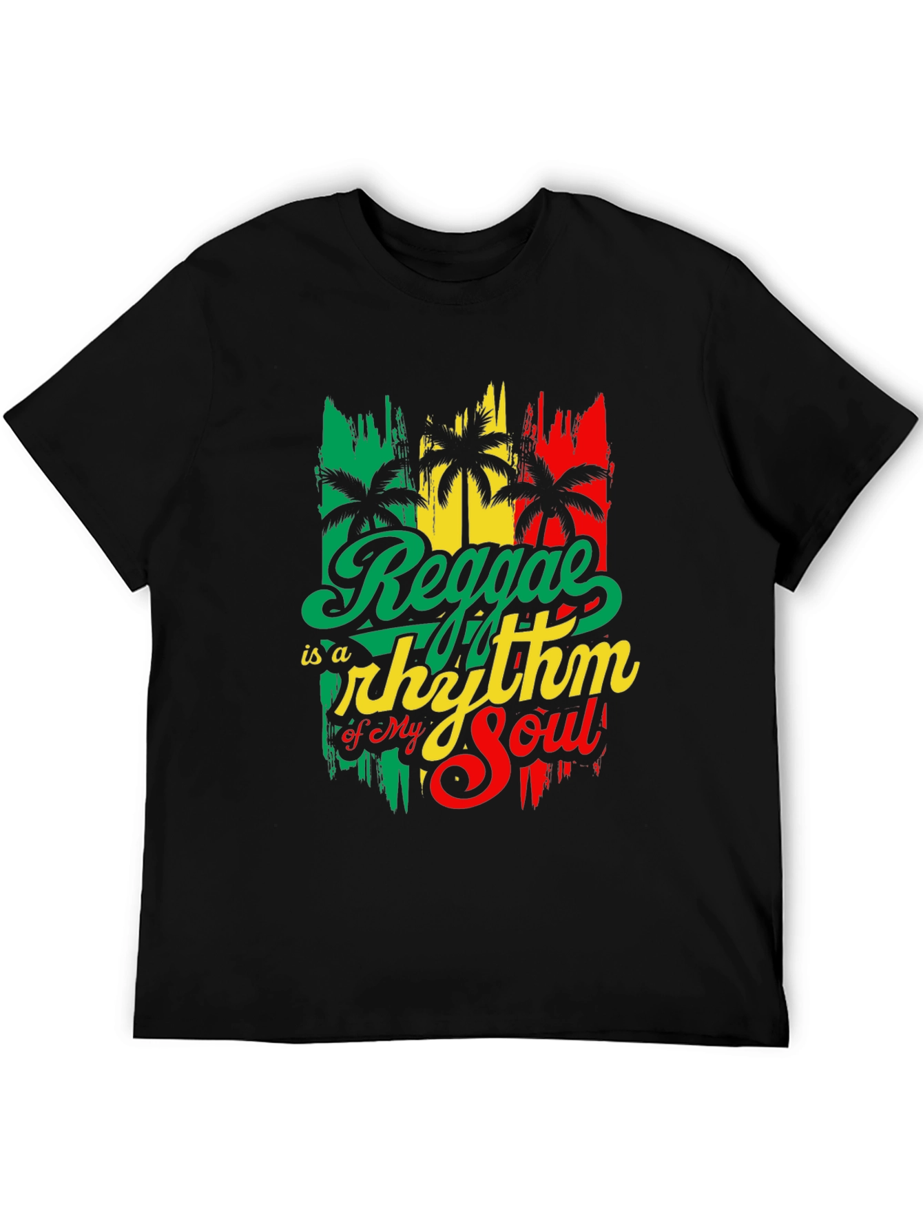 Black Reggae Rhythm Soul T-Shirt view 5