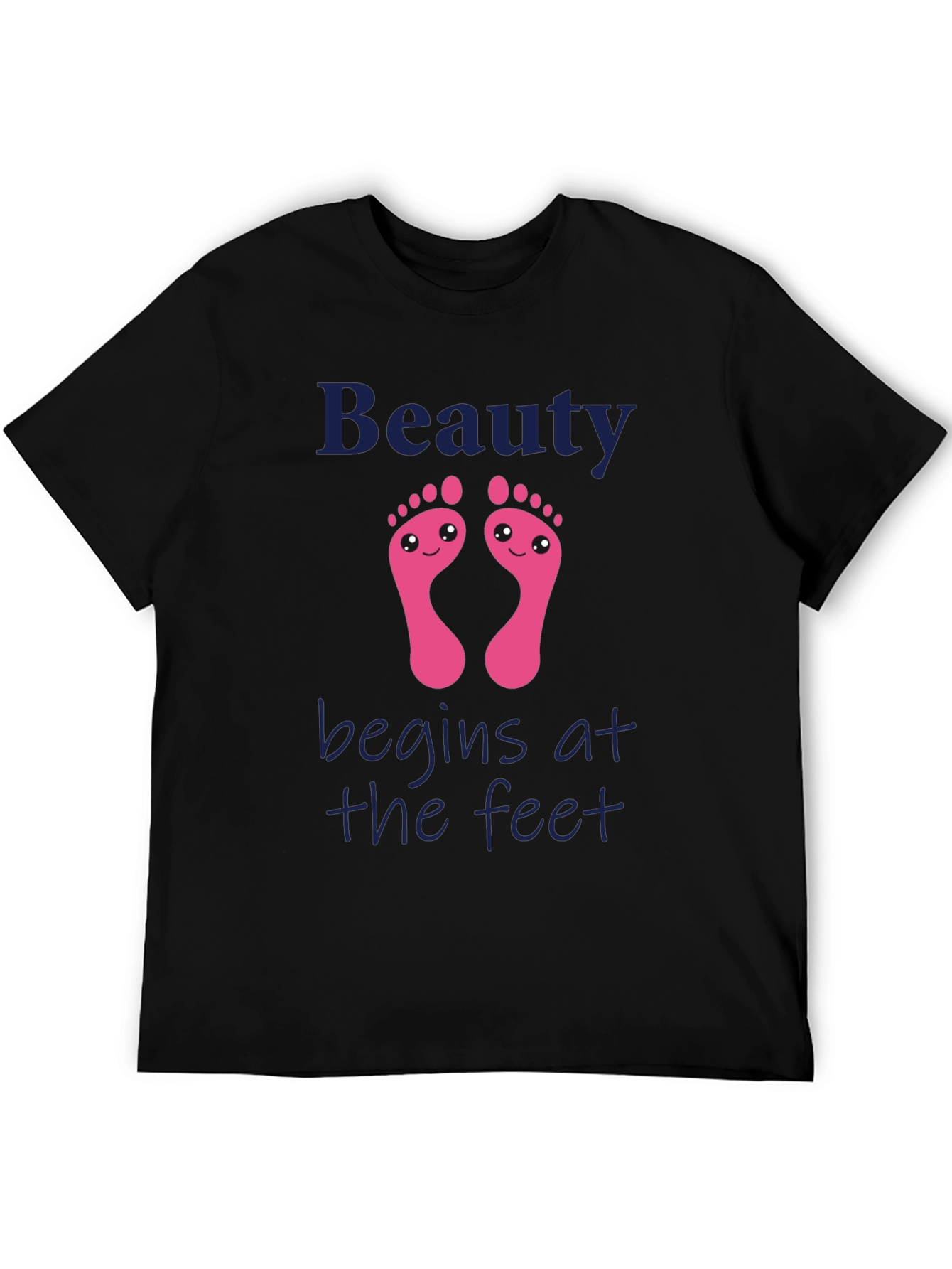 Black Beauty Begins at the Feet Black T-Shirt view 5