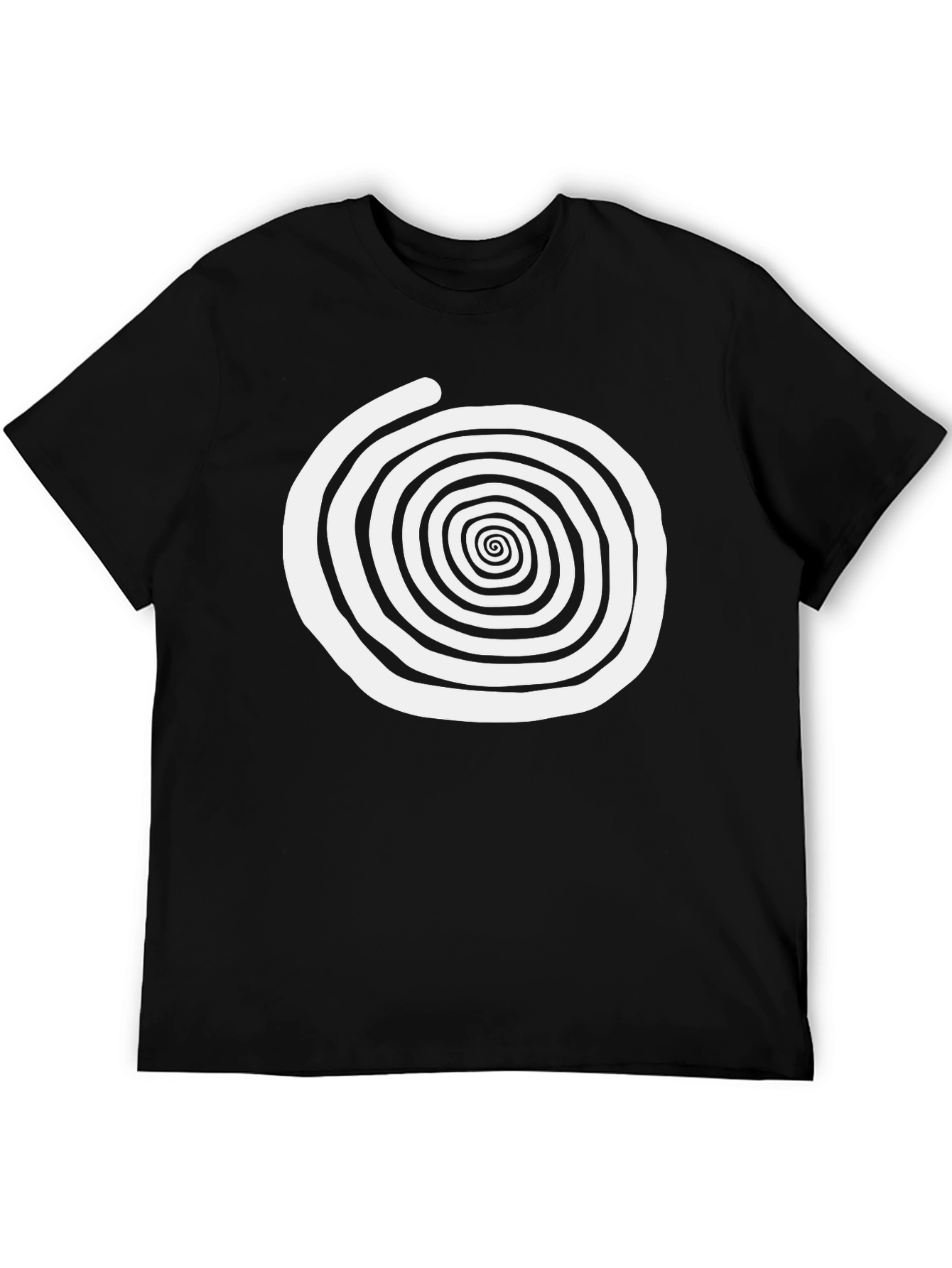 Black Spiral Graphic Tee - Unique Design, Comfortable Fit view 5