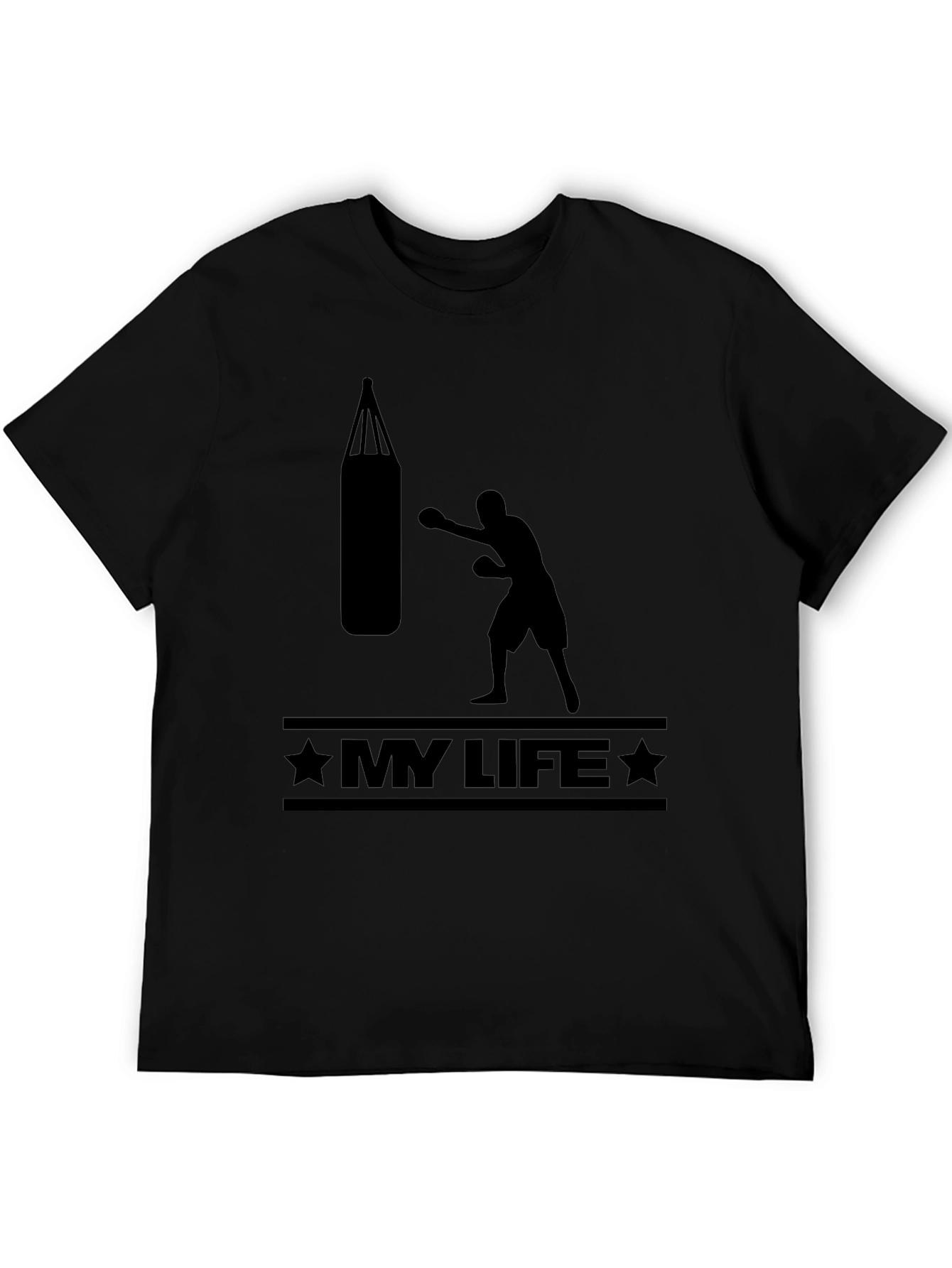 Black My Life Boxing T-Shirt - Black Graphic Tee view 5