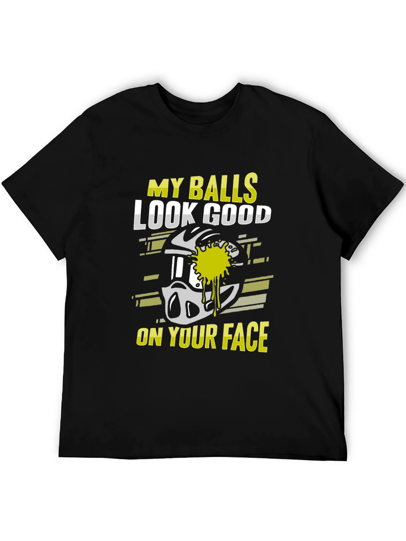Black Funny Paintball T-Shirt - My Balls Look Good view 5