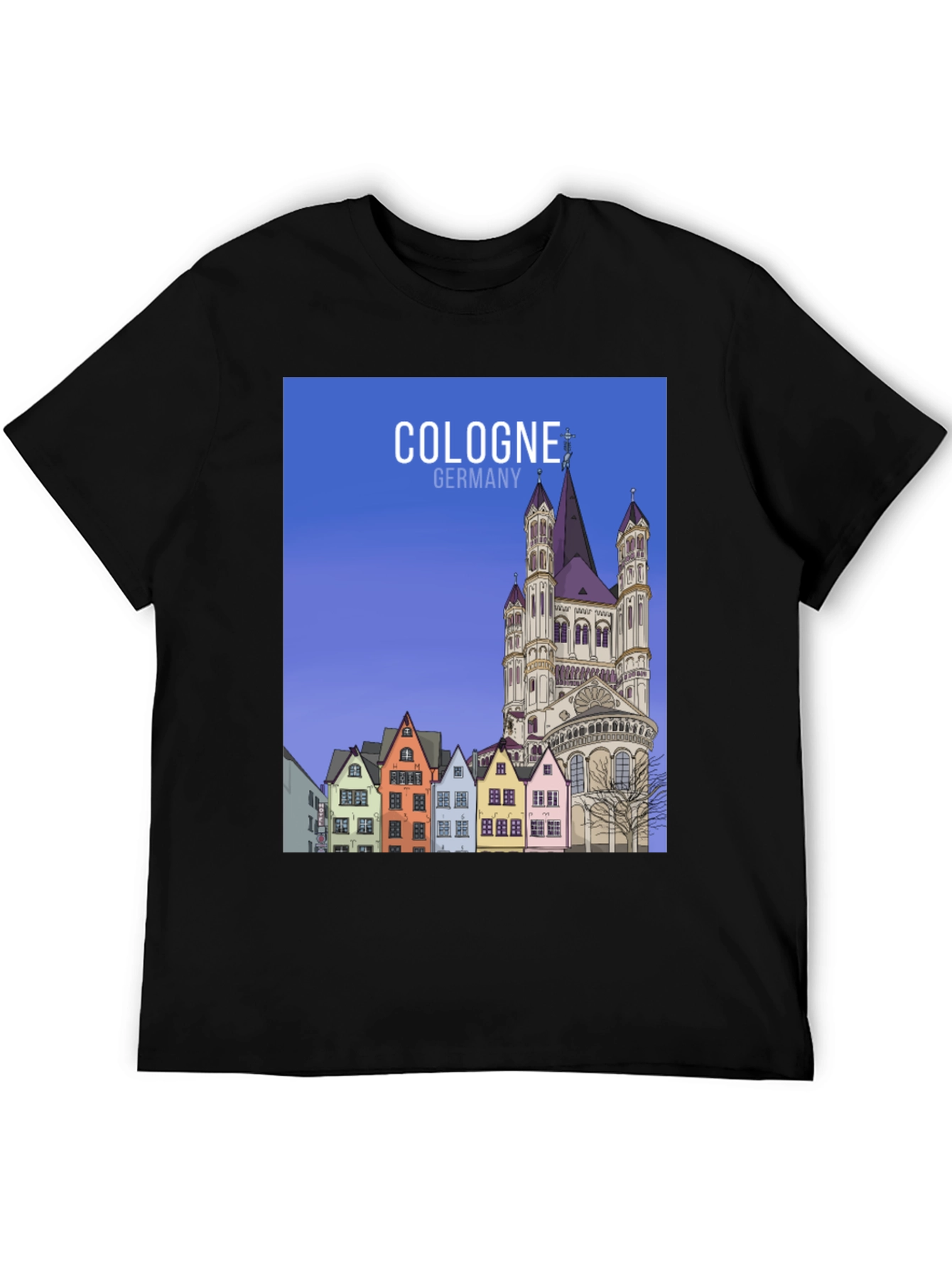 Cologne Germany Tee - Cityscape Graphic T-Shirt - 5