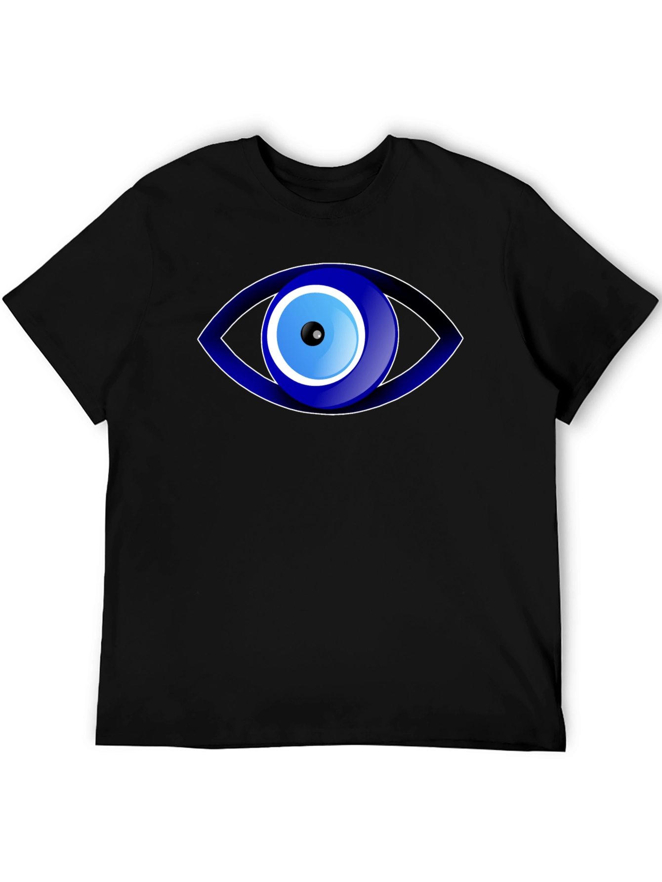 Black Evil Eye Graphic T-Shirt - Protection Amulet Tee view 5