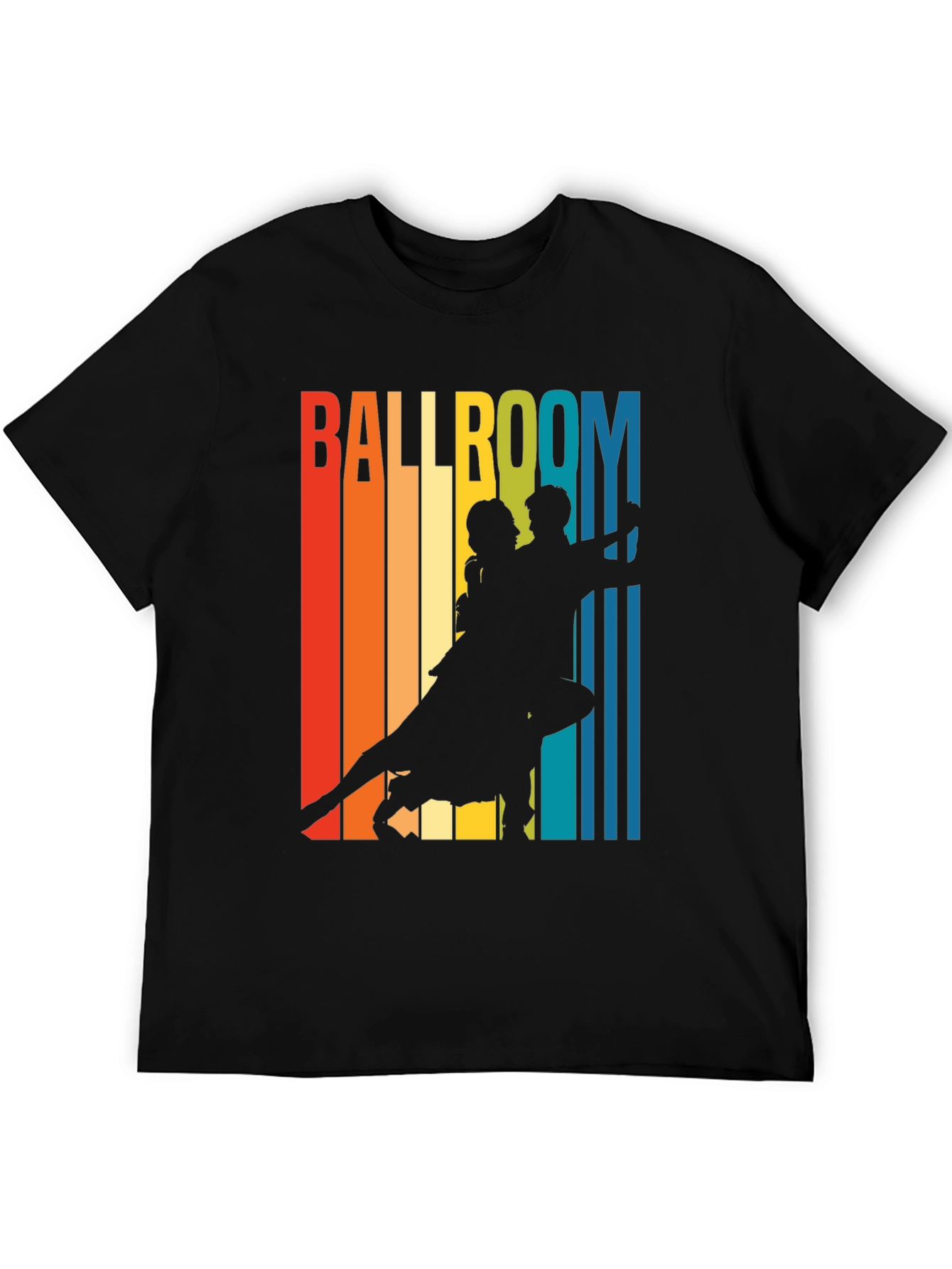 Black Retro Ballroom Dance T-Shirt view 5