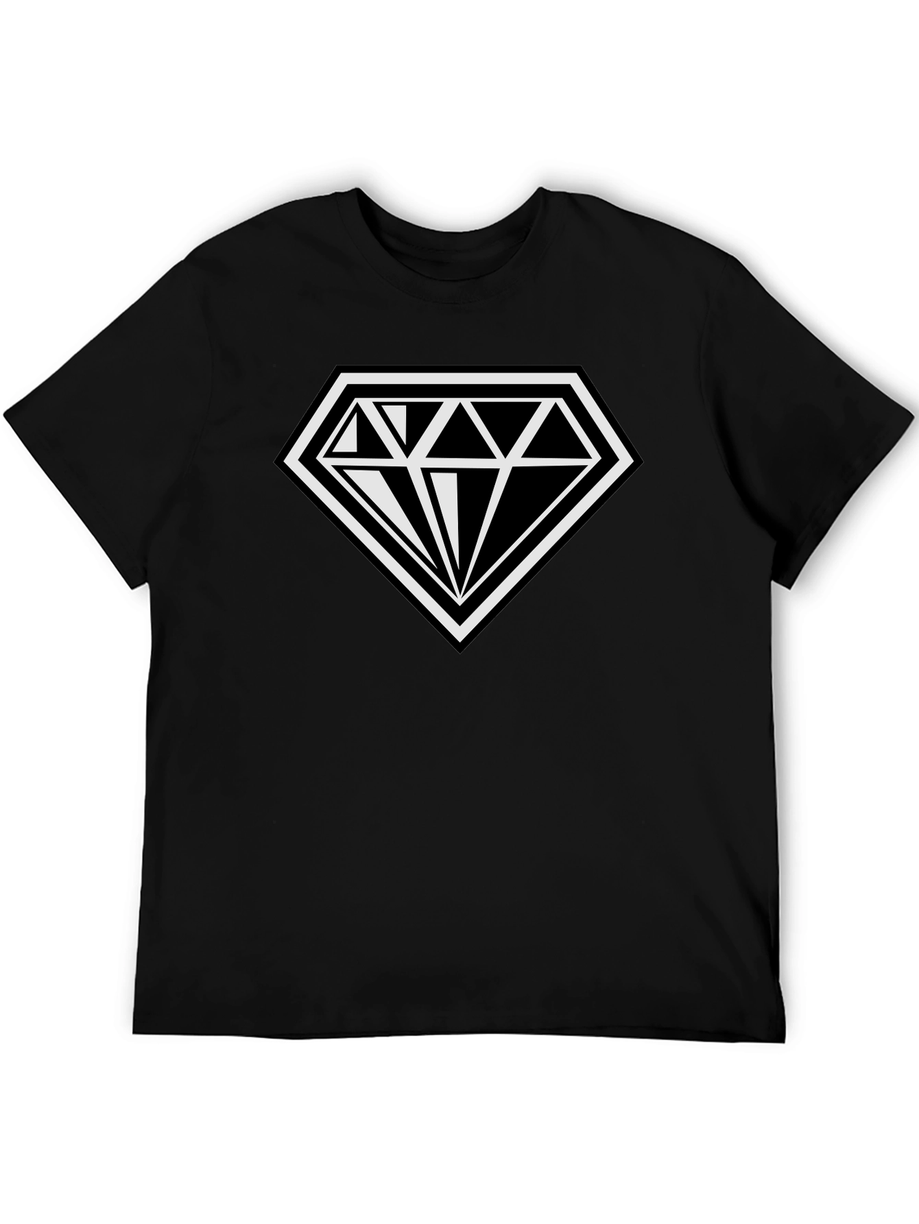 Black Diamond Logo T-Shirt - Classic Black Tee view 5