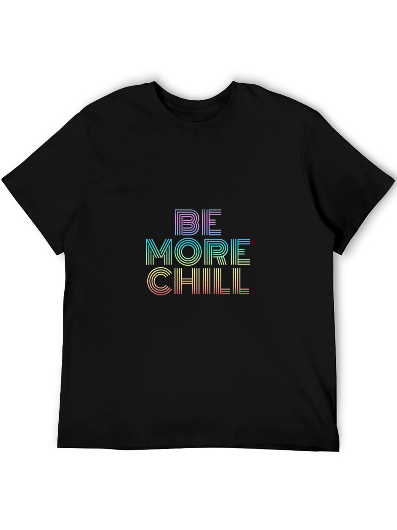 Black Be More Chill Graphic Tee - Soft Cotton Blend view 5