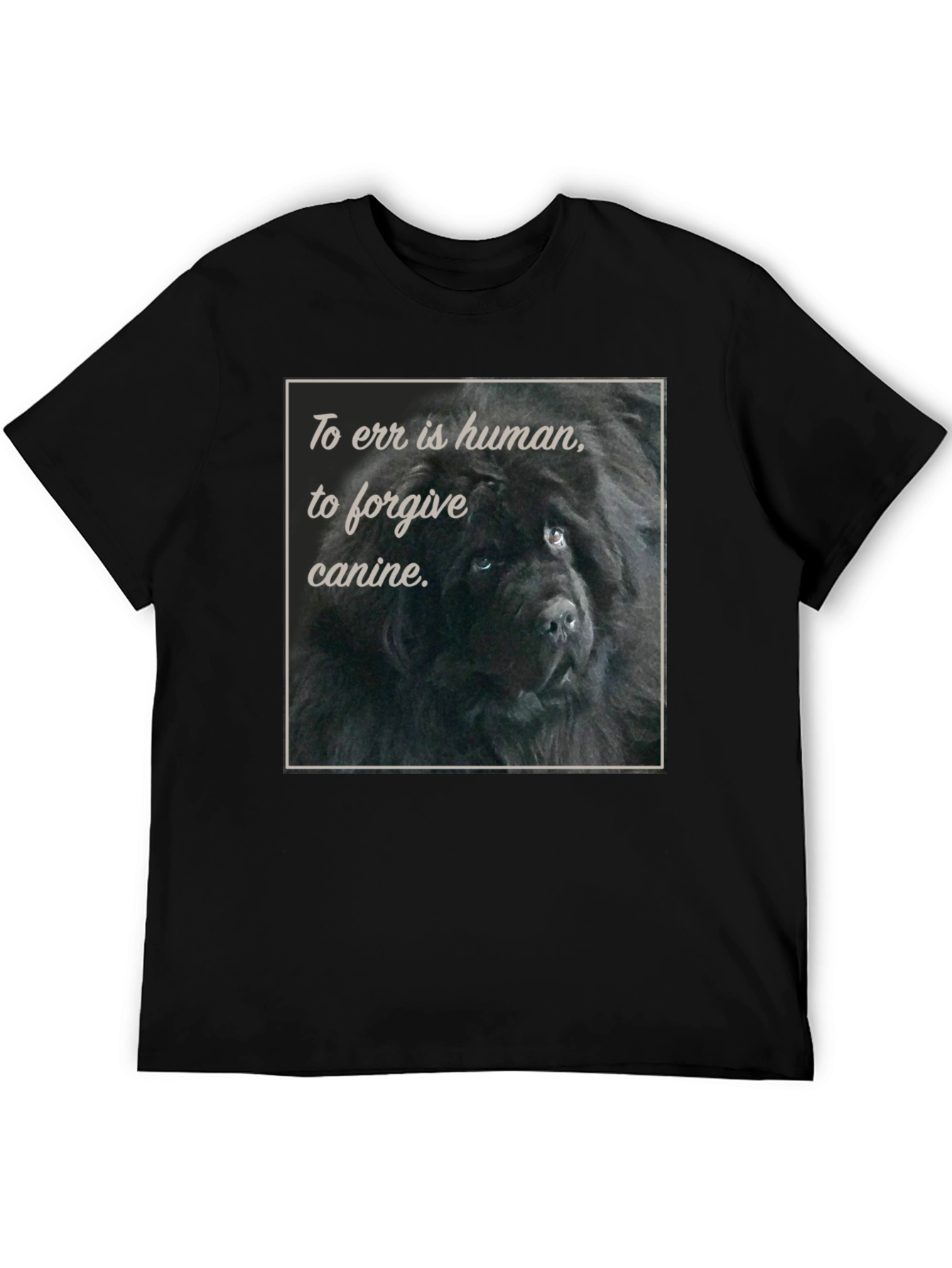 Black To Err is Human Dog T-Shirt view 5
