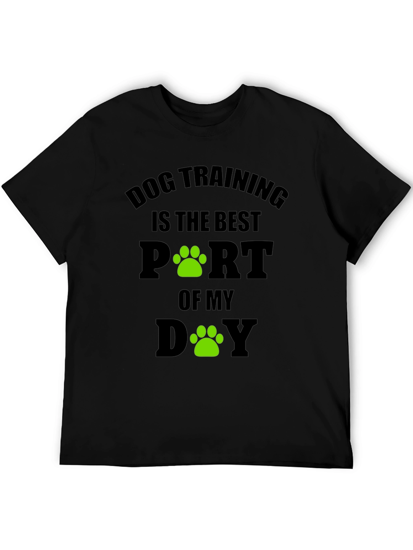 Black Dog Training Best Part of My Day T-Shirt view 5