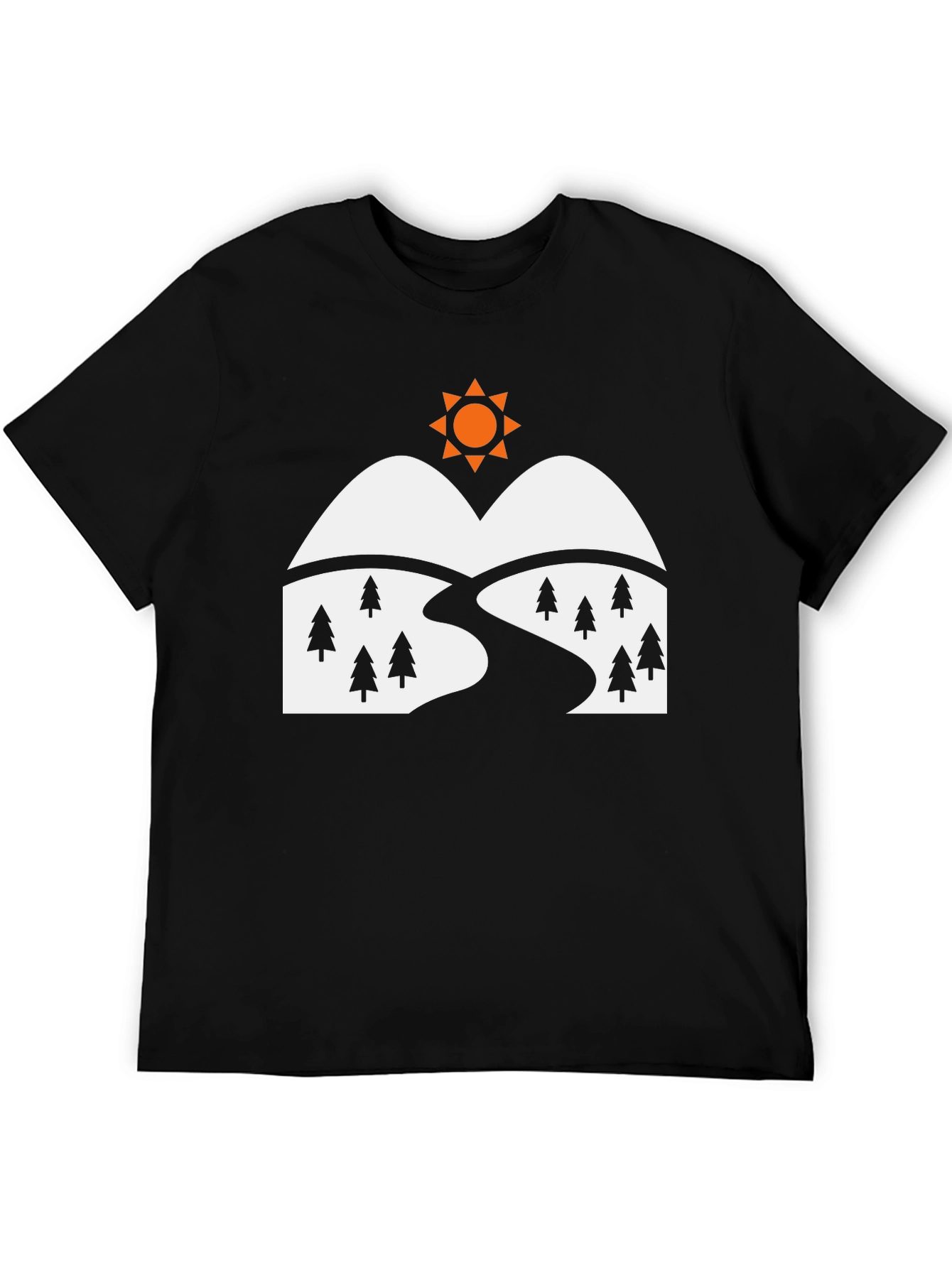 Black Mountain Graphic T-Shirt - Black view 5