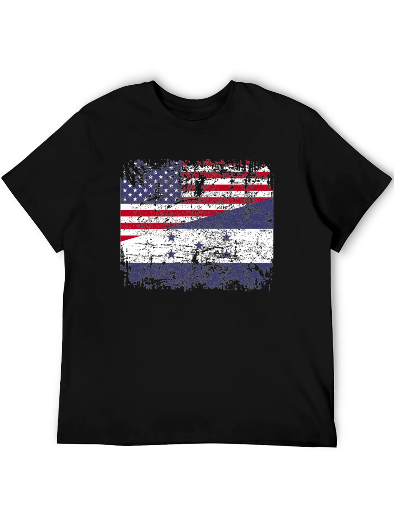 Distressed American-Dutch Flag T-Shirt - 5