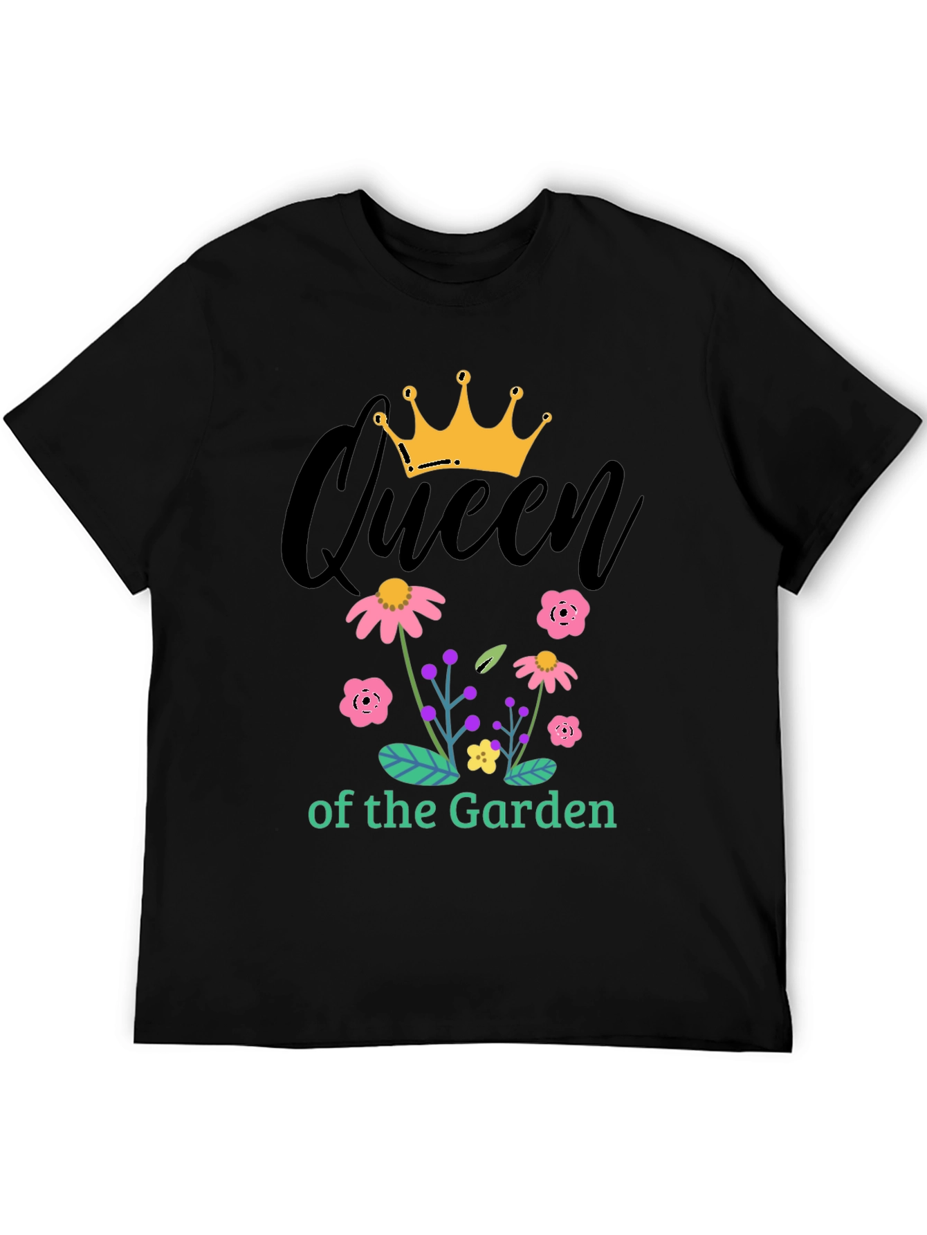 Black Queen of the Garden Graphic Tee view 5