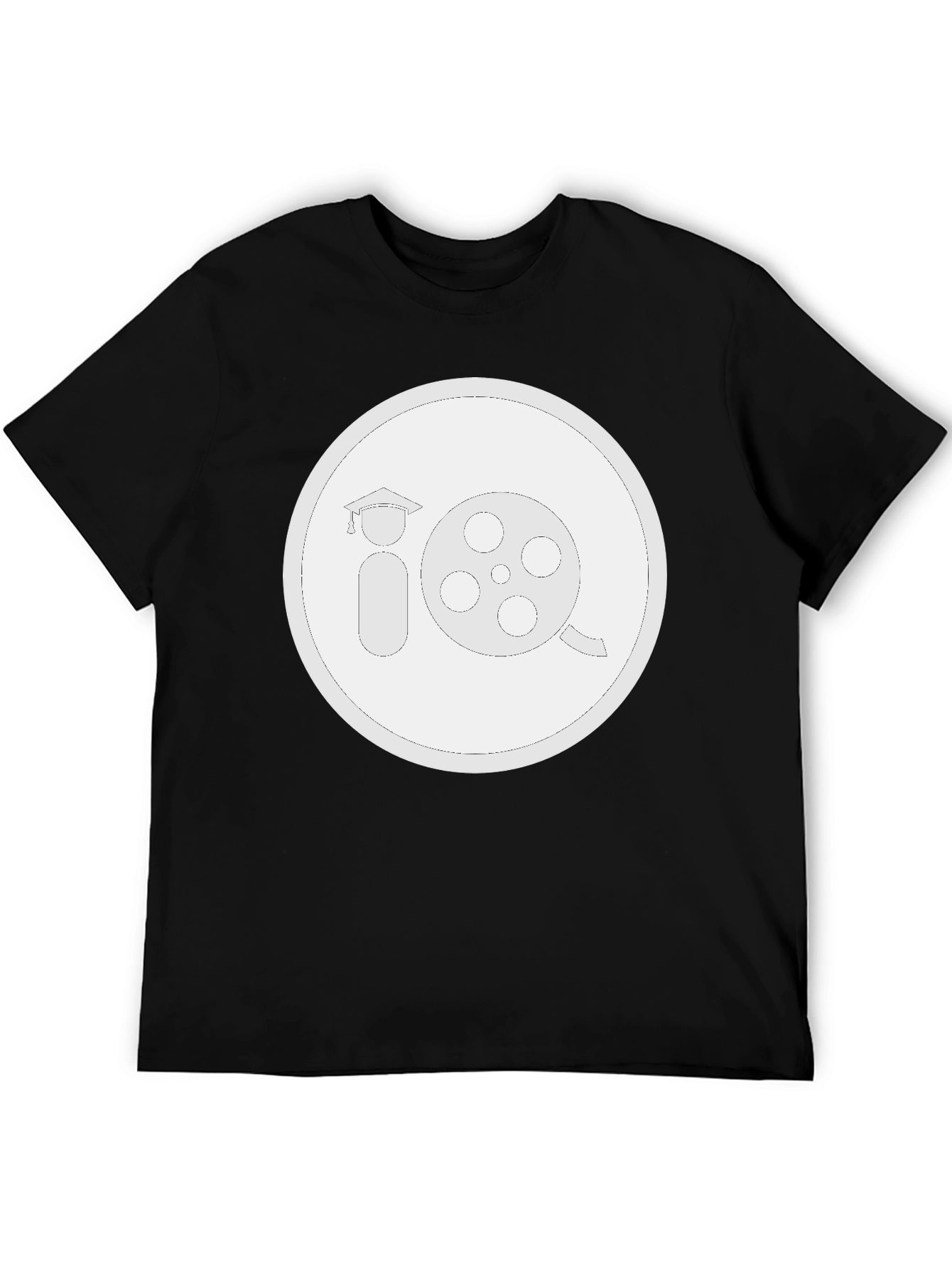 Black Film School T-Shirt - Black Crew Neck Tee view 5