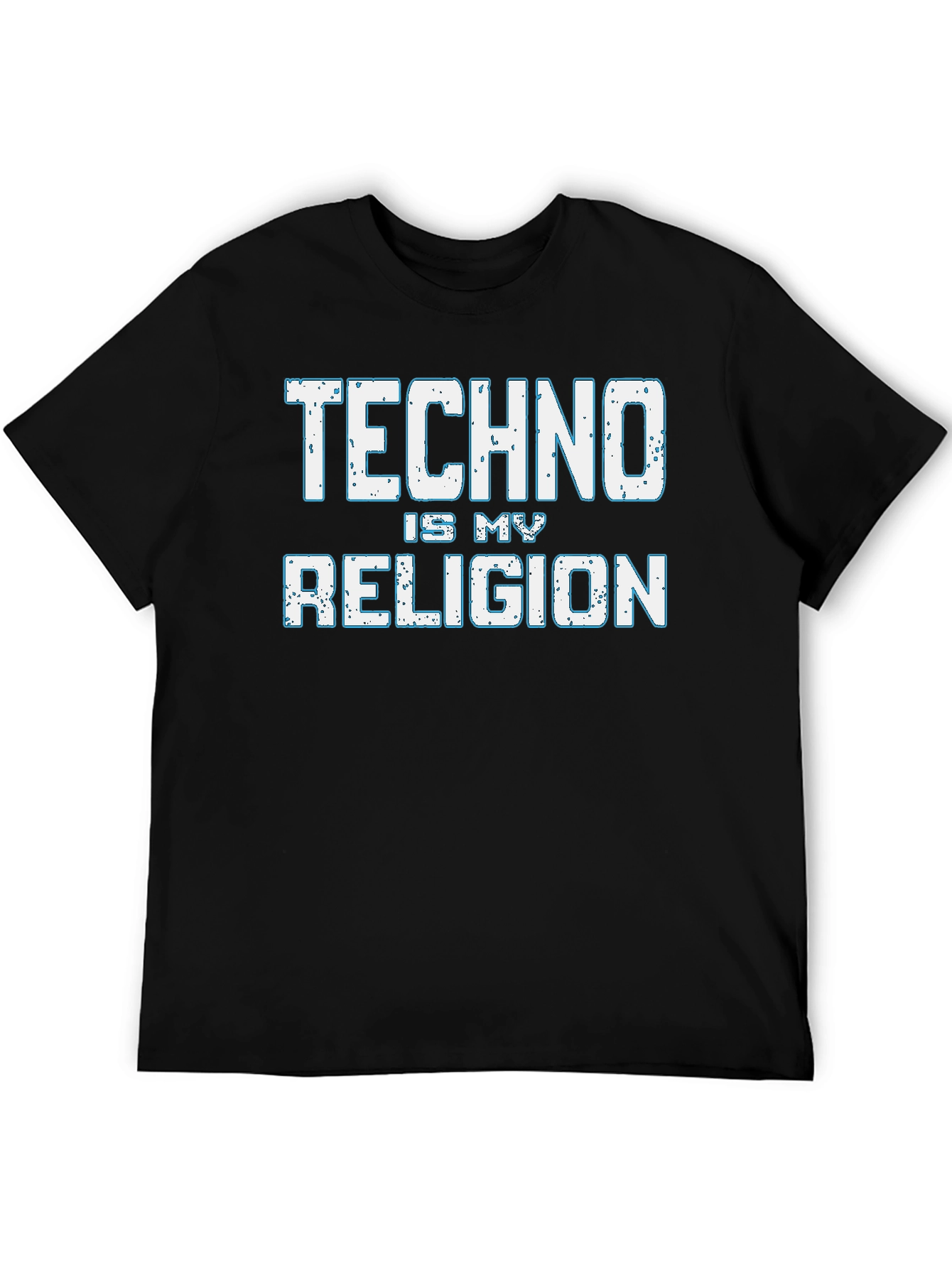 Black Techno is My Religion T-Shirt - Music Lover Tee view 5