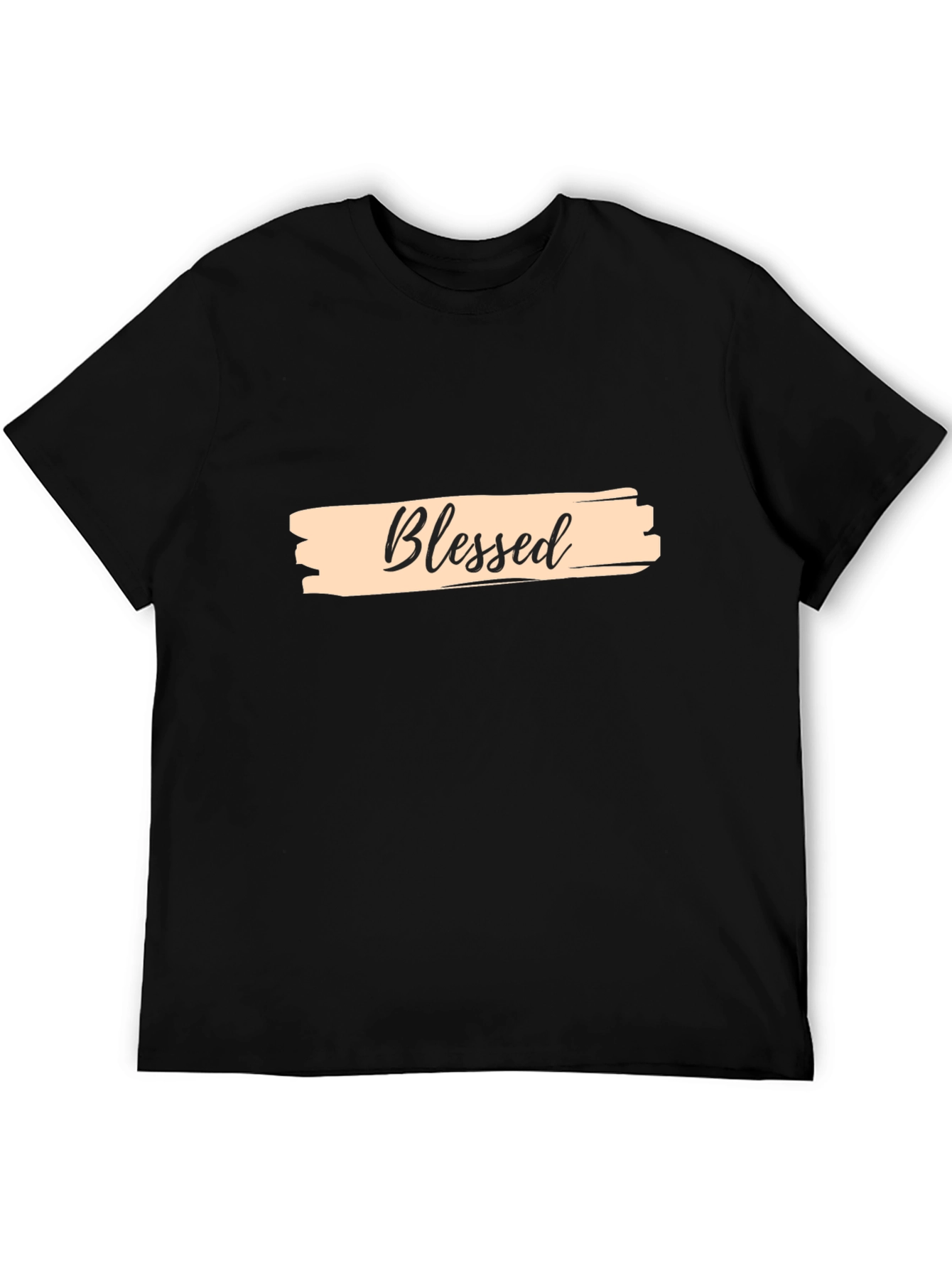 Black Blessed Graphic T-Shirt - Stylish & Comfortable view 5
