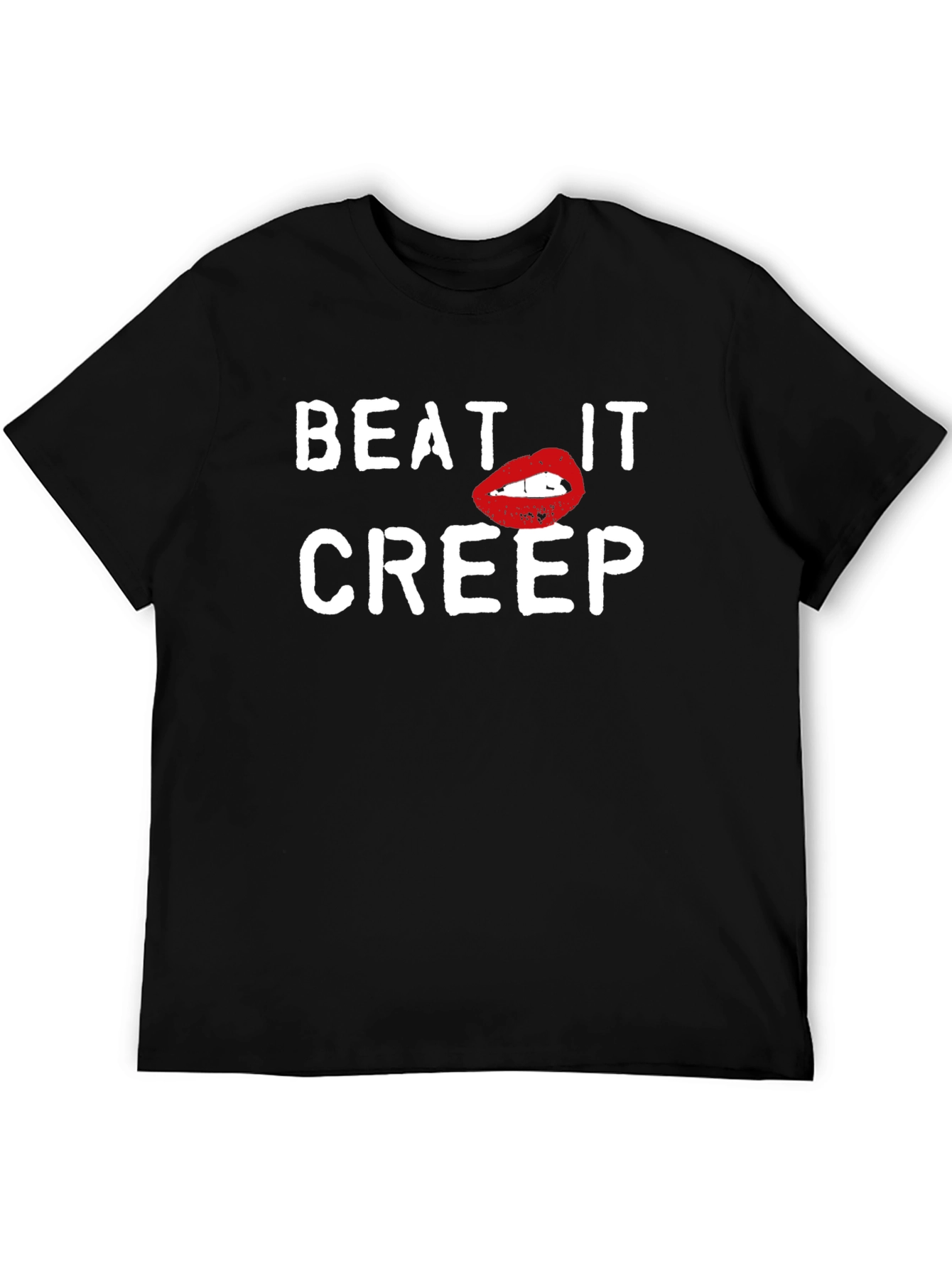Black Beat It Creep Graphic T-Shirt view 5
