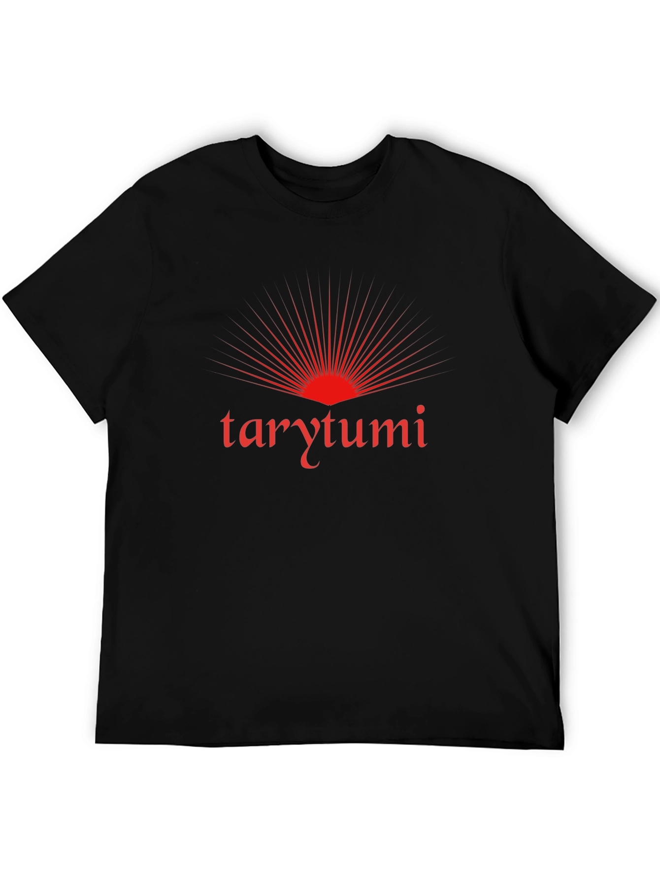 Black Tarytumi Graphic Tee - Black Cotton Blend Shirt view 5