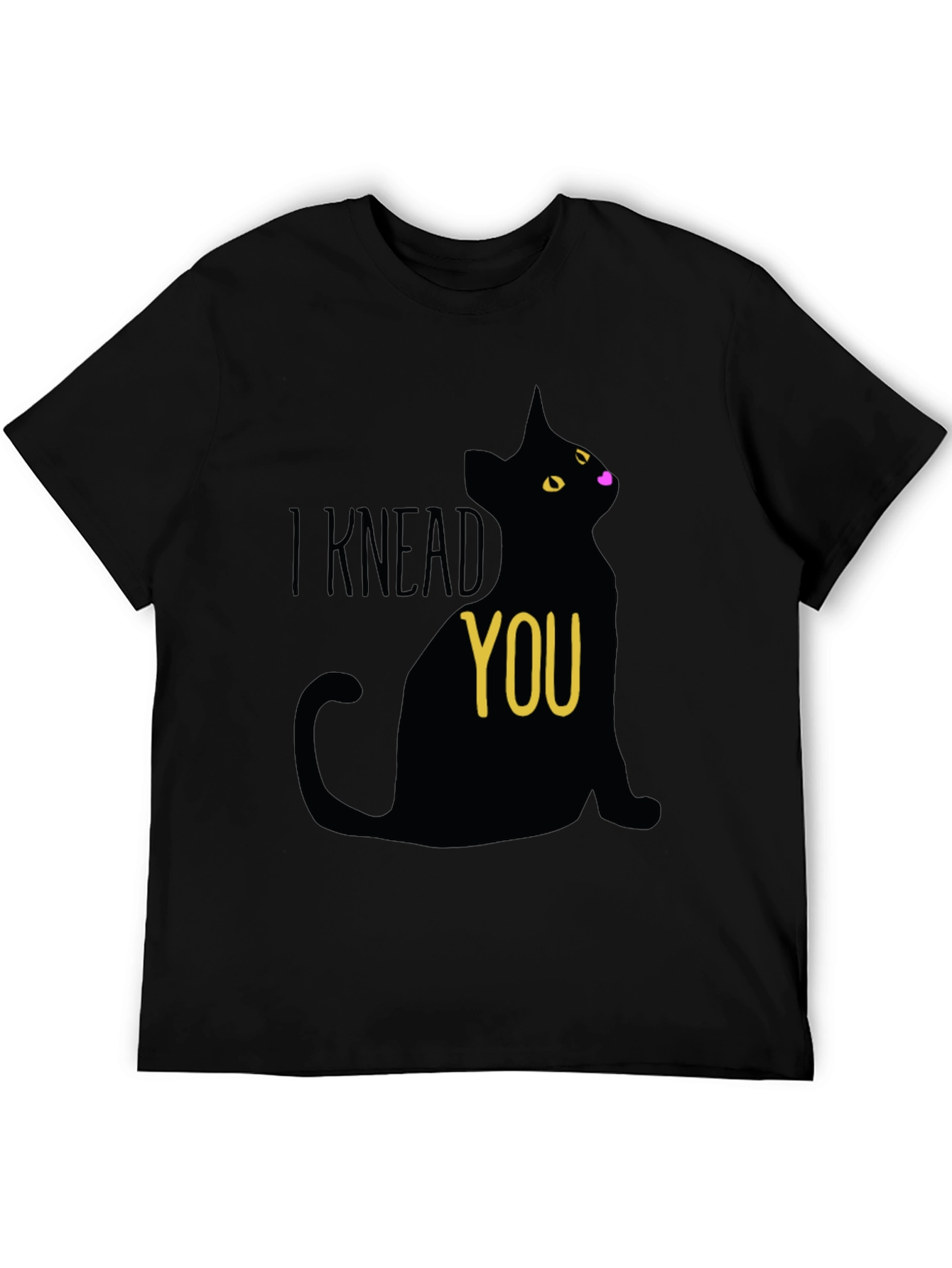 Black I Knead You Black Cat Graphic Tee view 5
