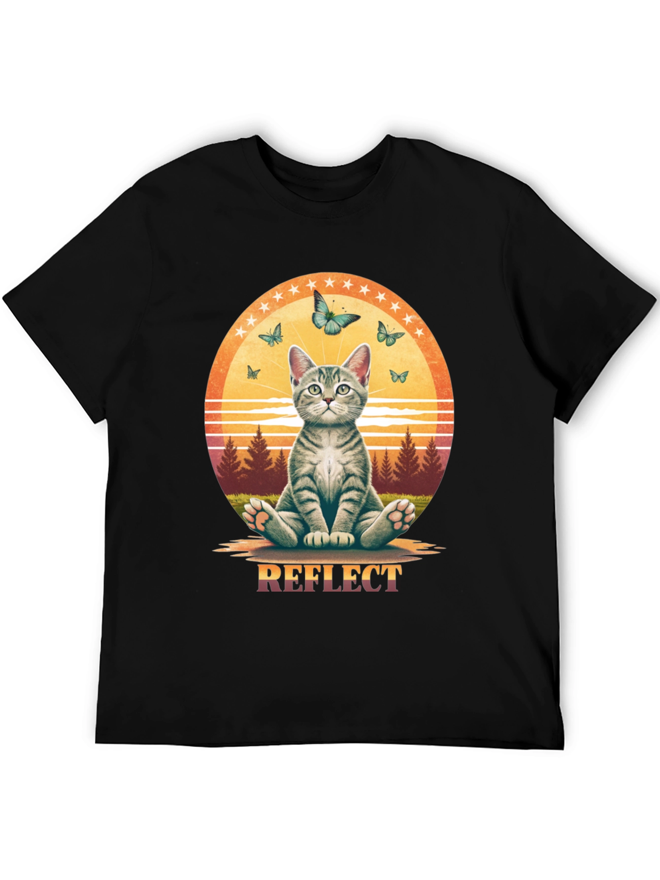 Reflect Cat Butterfly Graphic Tee - Relaxed Fit - 5