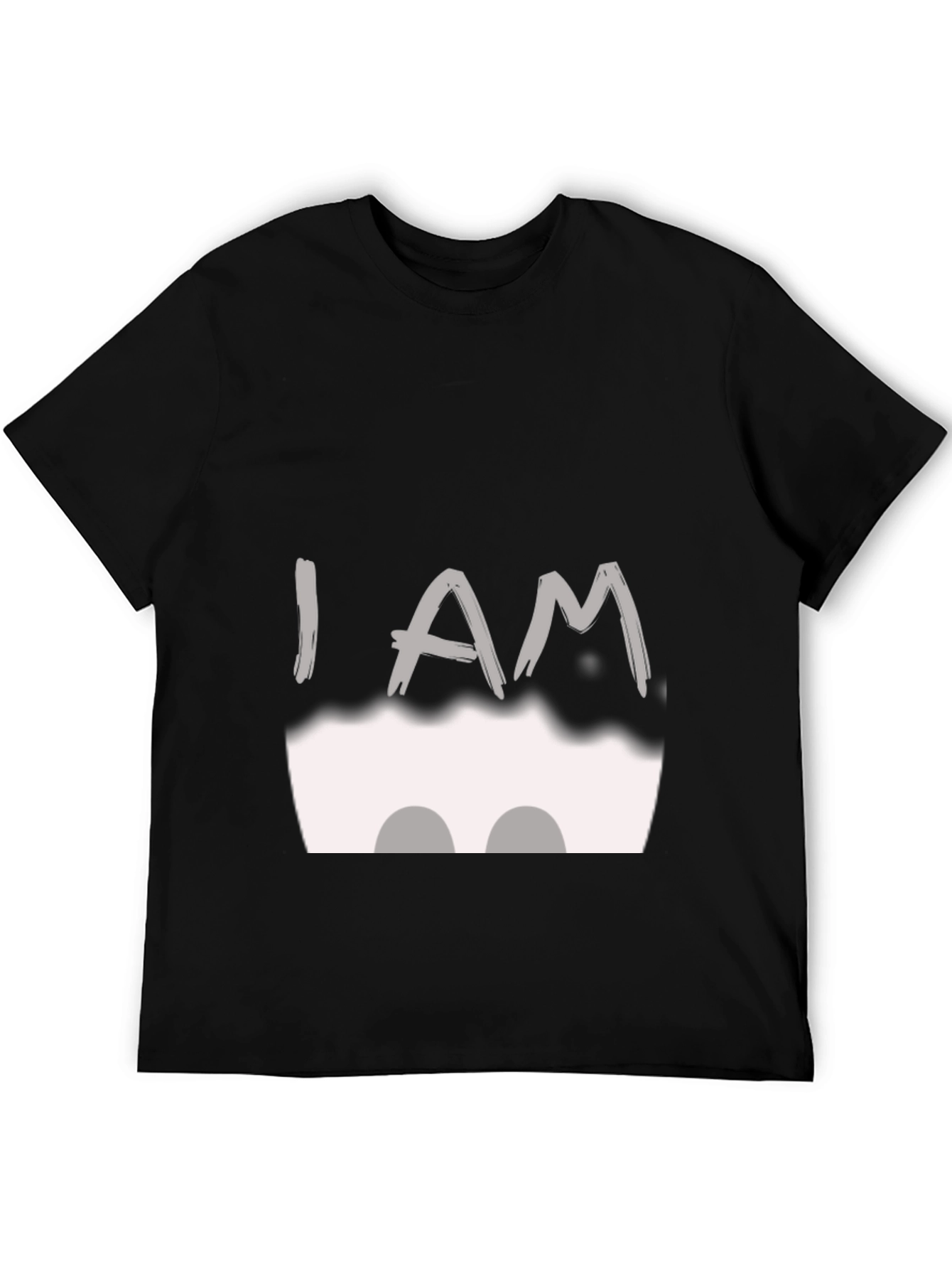 Black I AM T-Shirt - Black Cotton Blend view 5