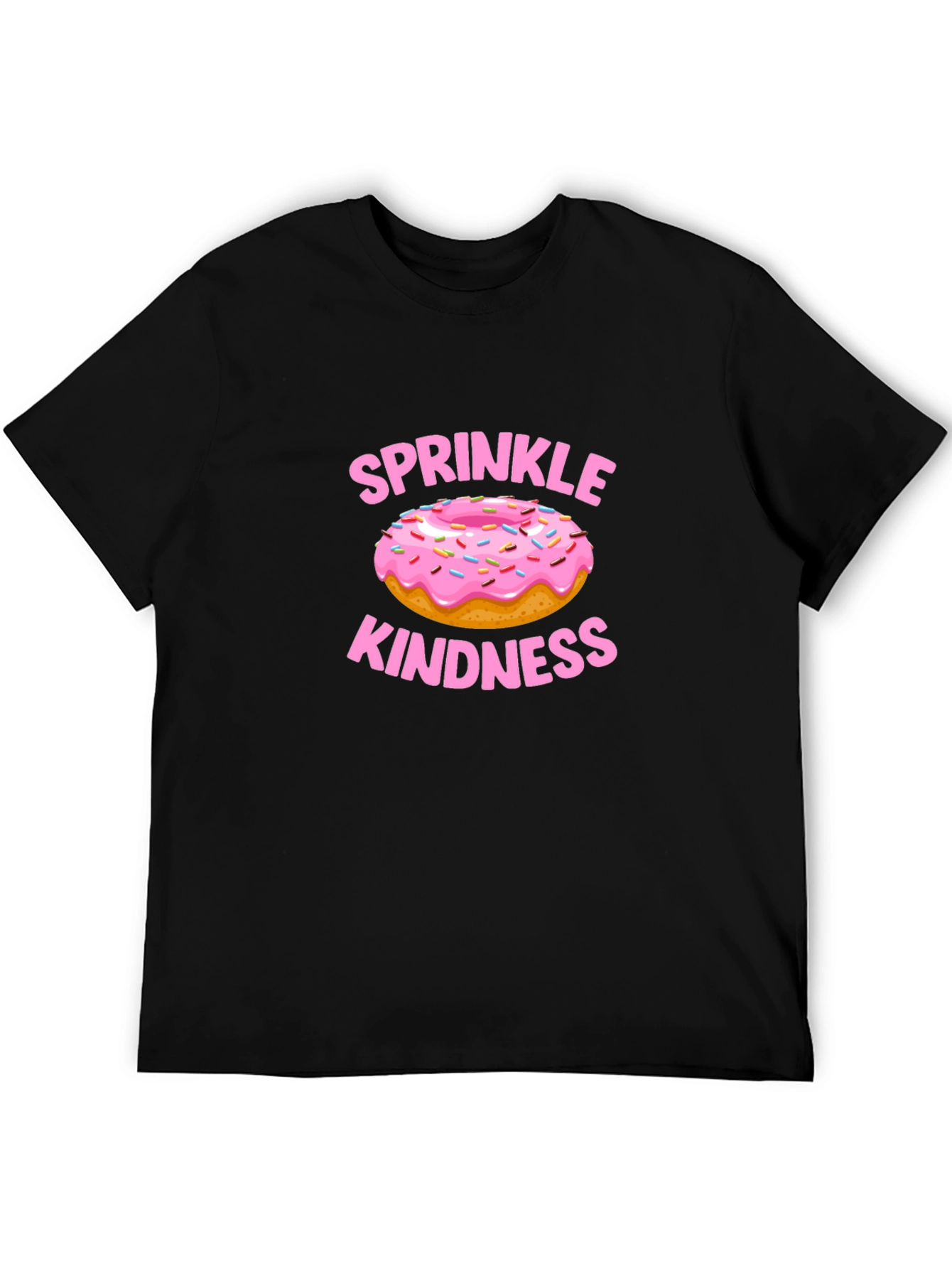 Black Sprinkle Kindness Donut Graphic Tee view 5