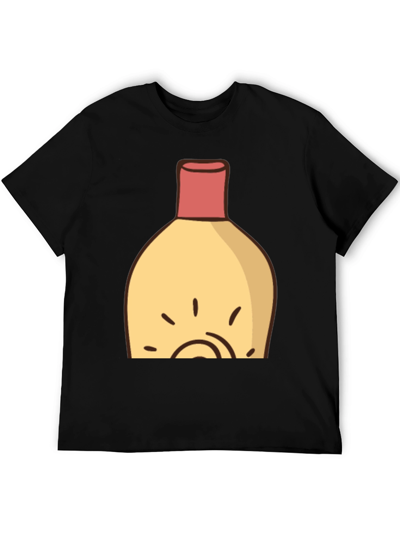 Black Cartoon Lotion Bottle Graphic Tee - Unisex view 5
