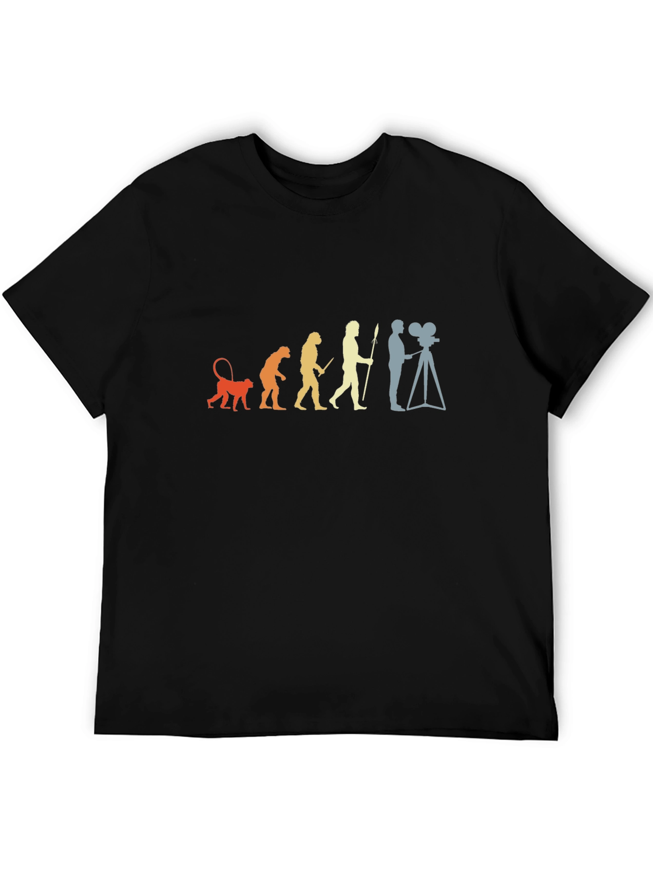 Black Evolution of Film T-Shirt view 5