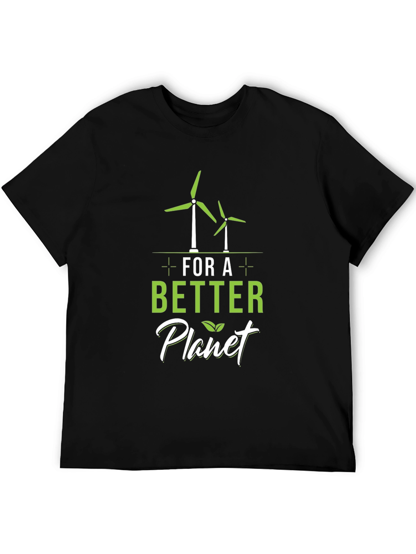 Black Eco-Friendly "Better Planet" Graphic Tee view 5