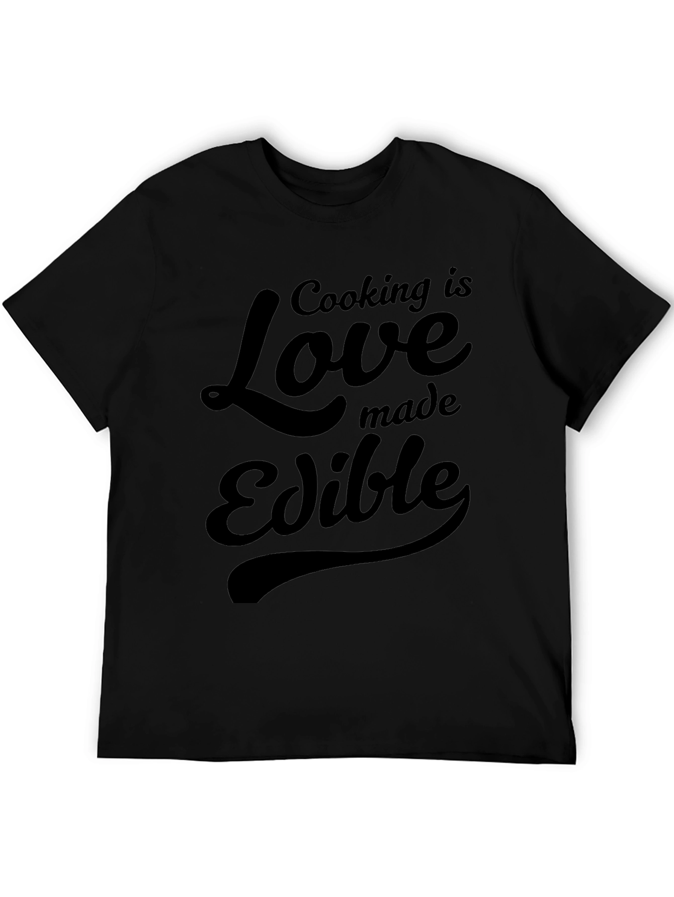 Black Cooking is Love Edible Graphic Tee view 5