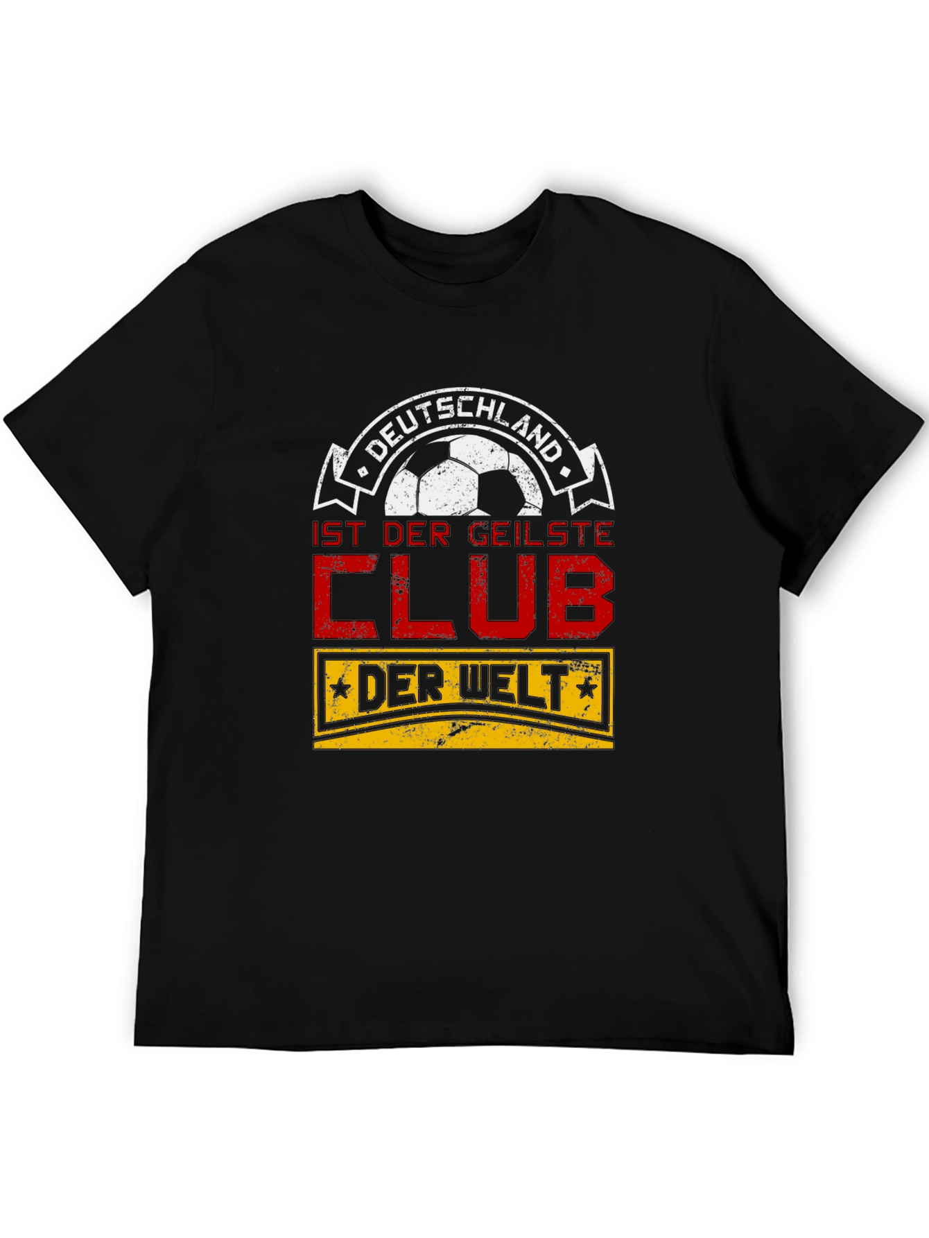 Black Deutschland Soccer Fan T-Shirt - Der Geilste Club view 5