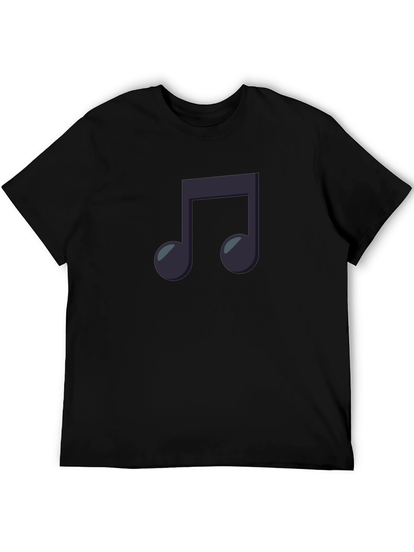 Black Musical Note Graphic Black T-Shirt view 5
