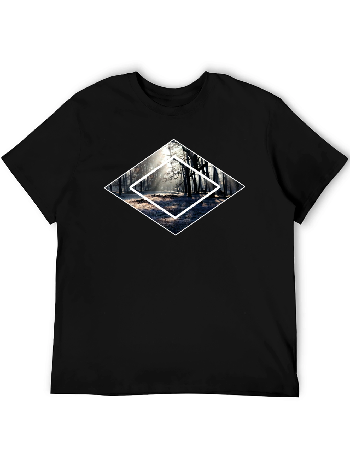 Black Diamond Forest Graphic Tee - Men's Black T-Shirt view 5